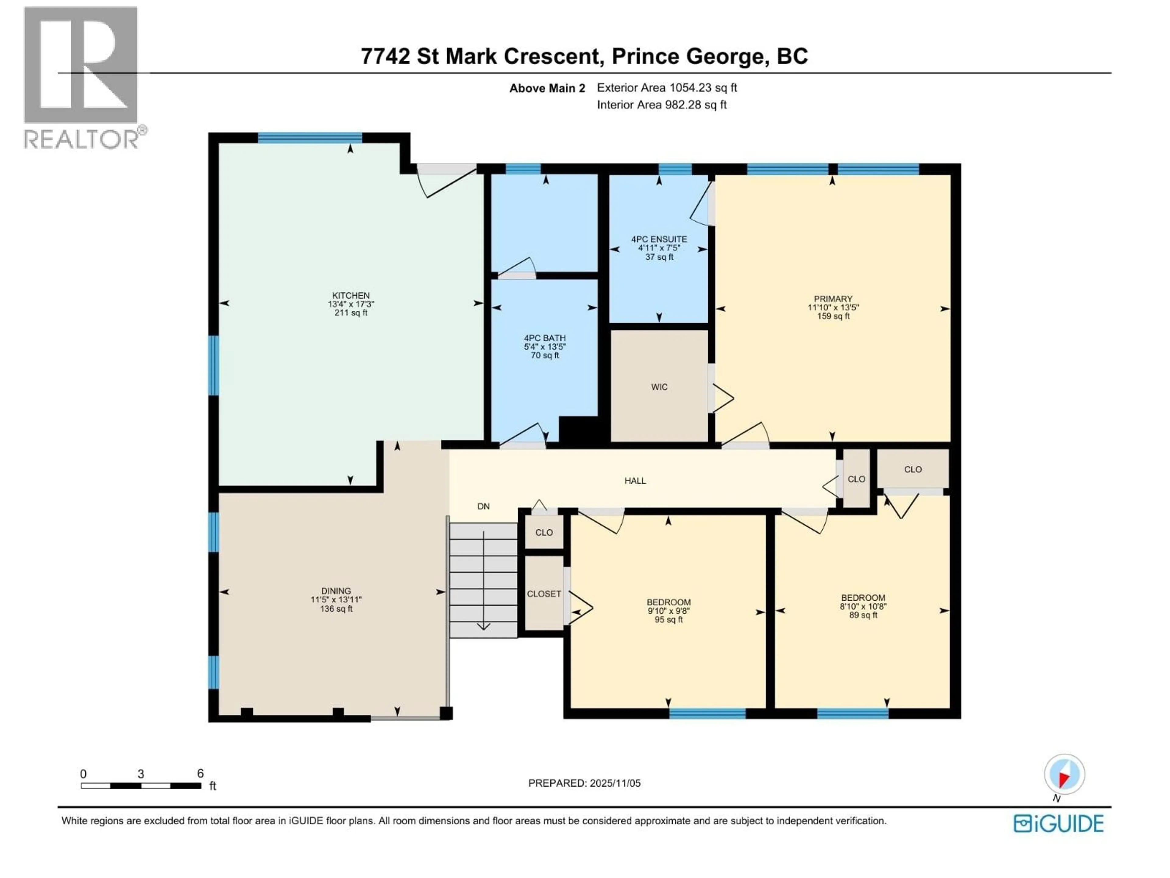 Floor plan for 7742 ST MARK CRESCENT, Prince George British Columbia V2N4B8
