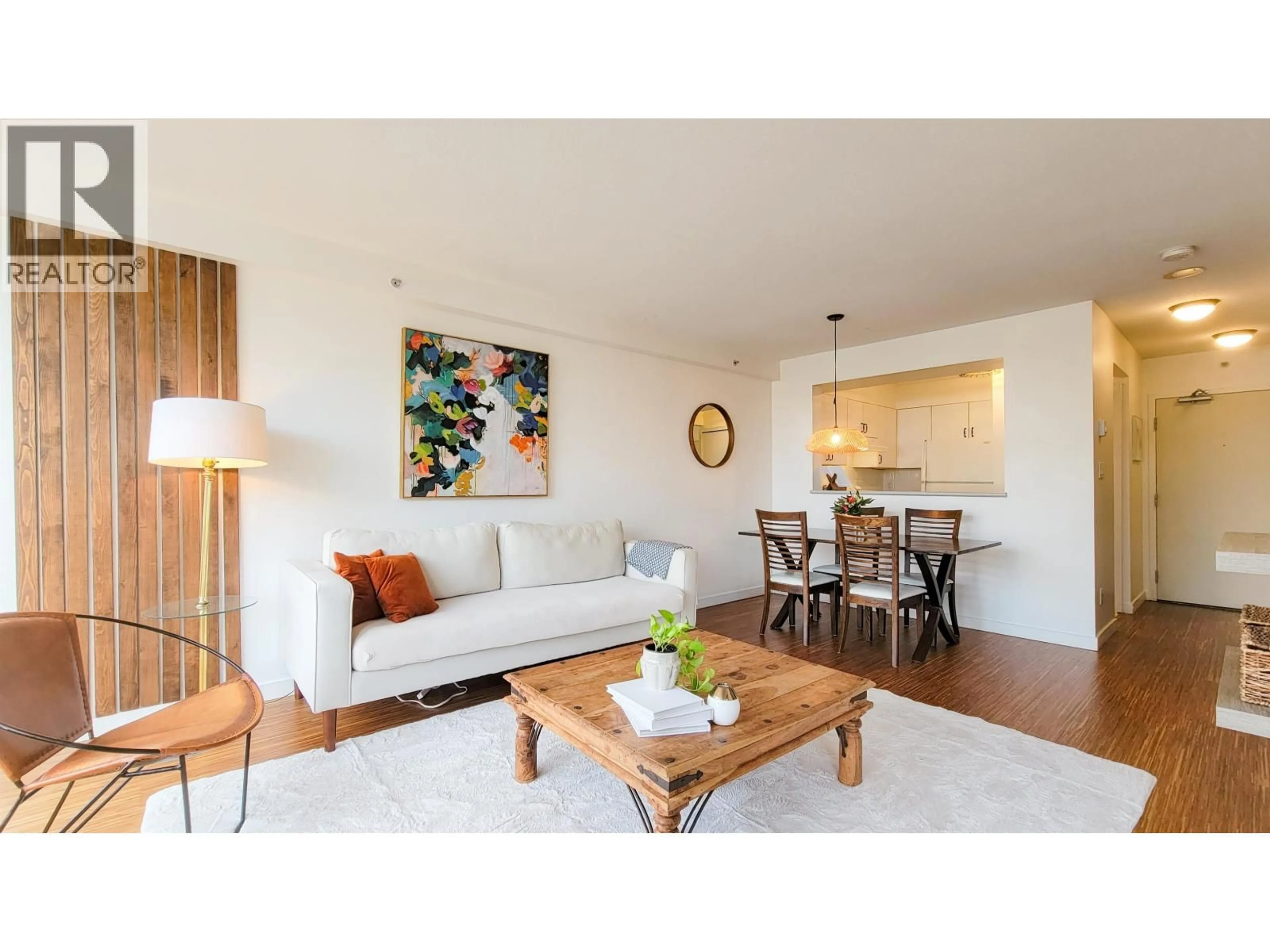 Living room with furniture, wood/laminate floor for 503 - 288 8TH AVENUE, Vancouver British Columbia V5T4S8