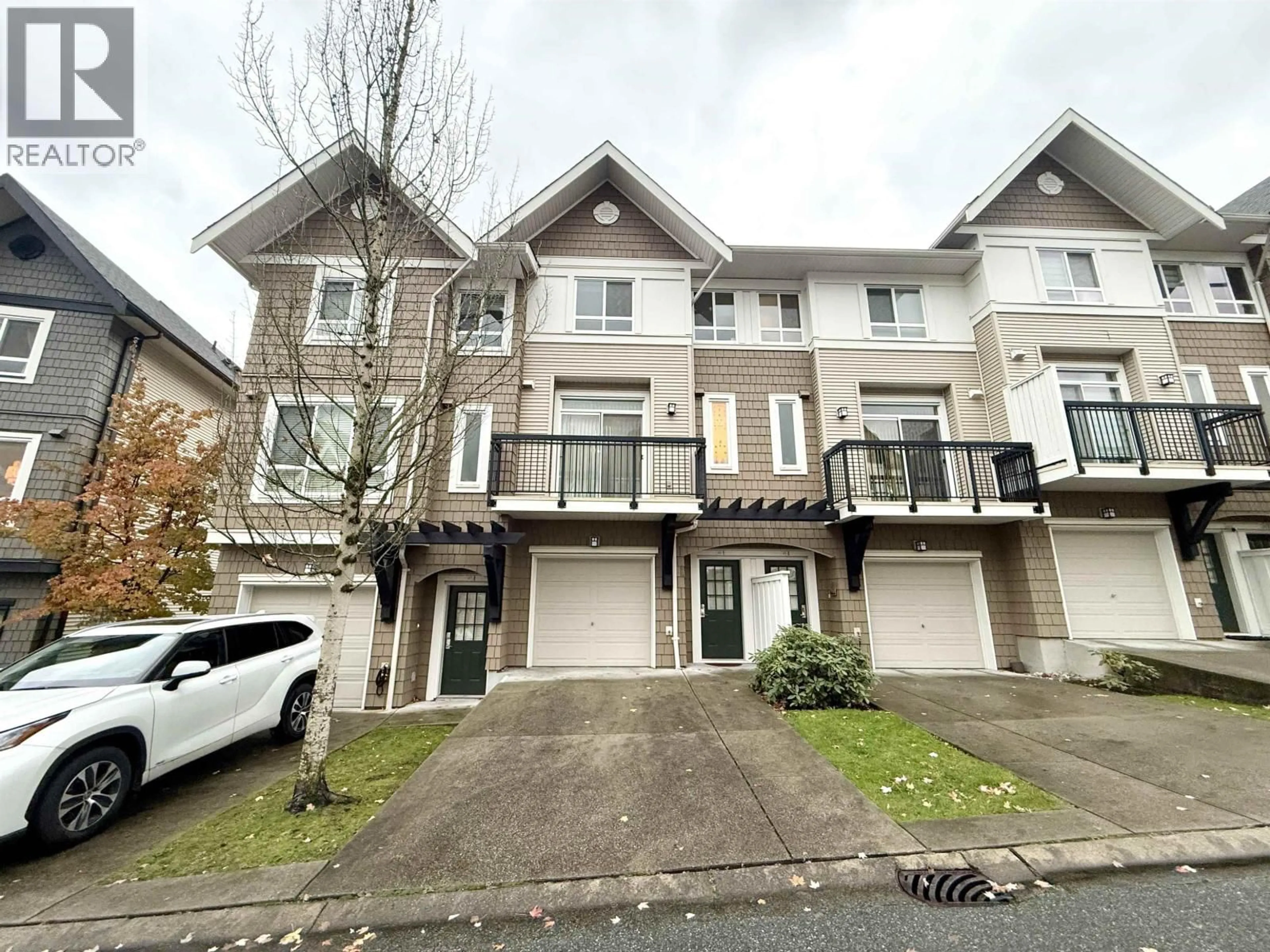 A pic from outside/outdoor area/front of a property/back of a property/a pic from drone, street for 46 - 1295 SOBALL STREET, Coquitlam British Columbia V3E0G9