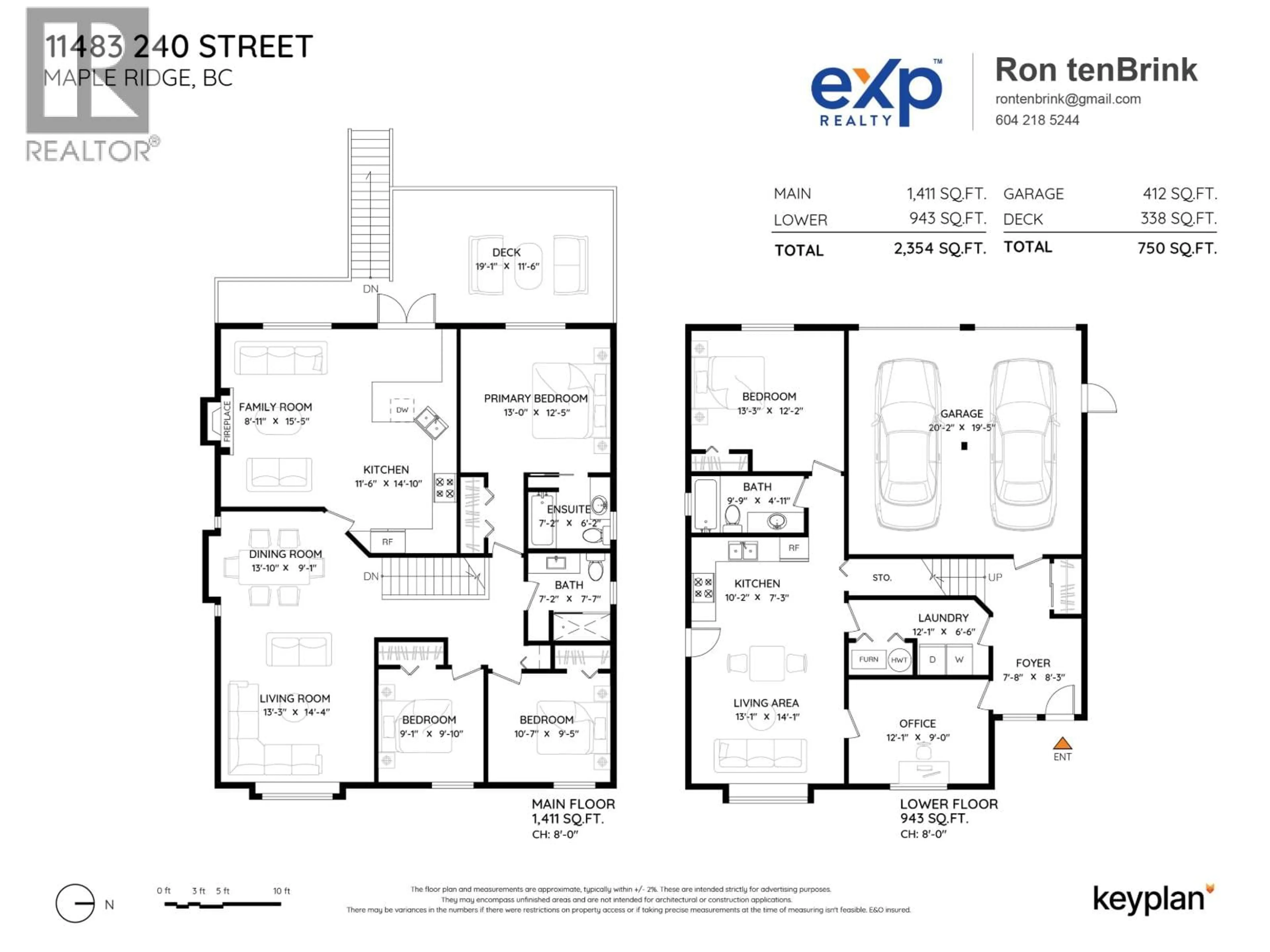 Floor plan for 11483 240 STREET, Maple Ridge British Columbia V2W1A3