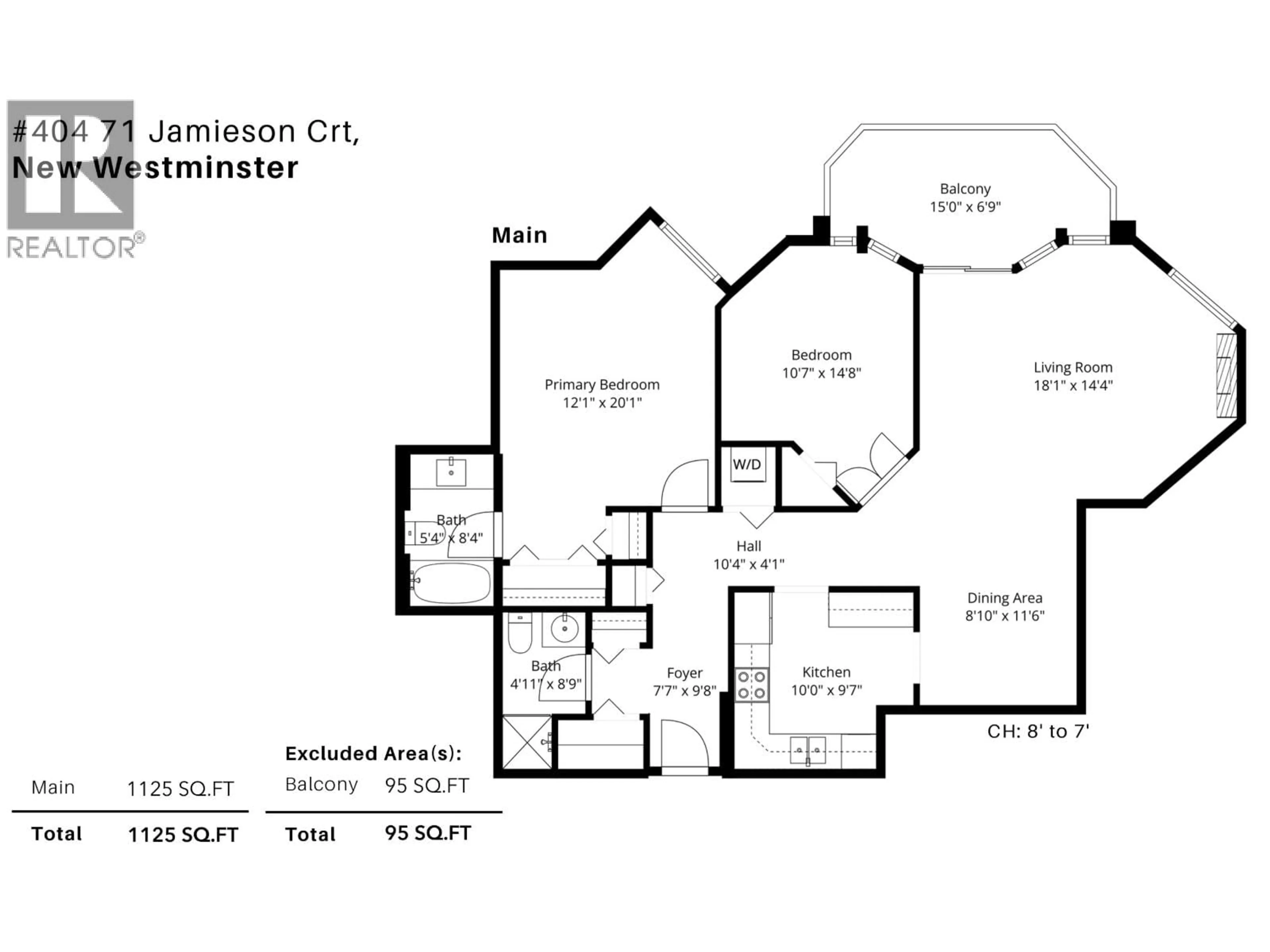 Floor plan for 404 - 71 JAMIESON COURT, New Westminster British Columbia V3L5R4