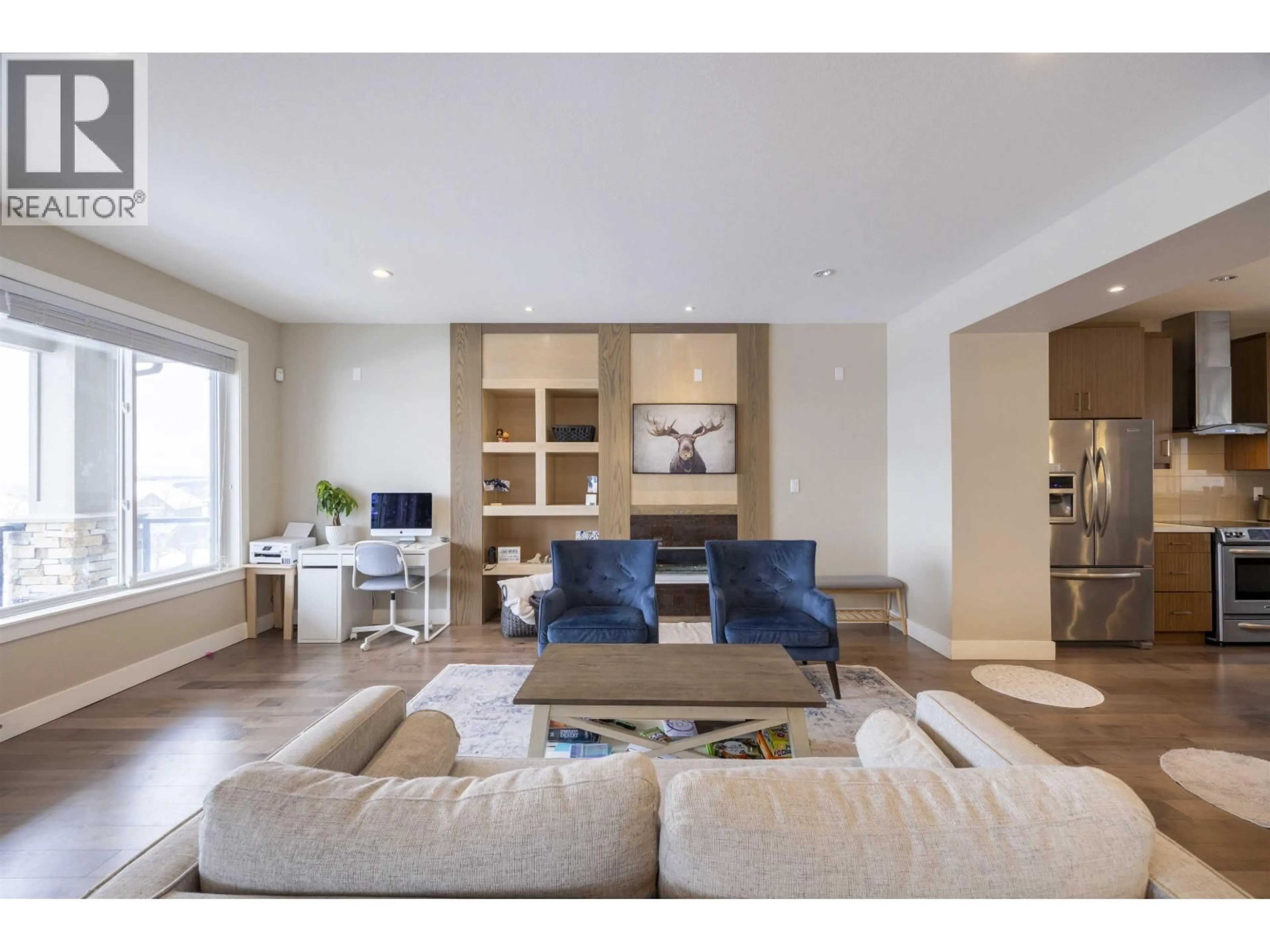 Living room with furniture, wood/laminate floor for 3501 SHEFFIELD AVENUE, Coquitlam British Columbia V3E0K2