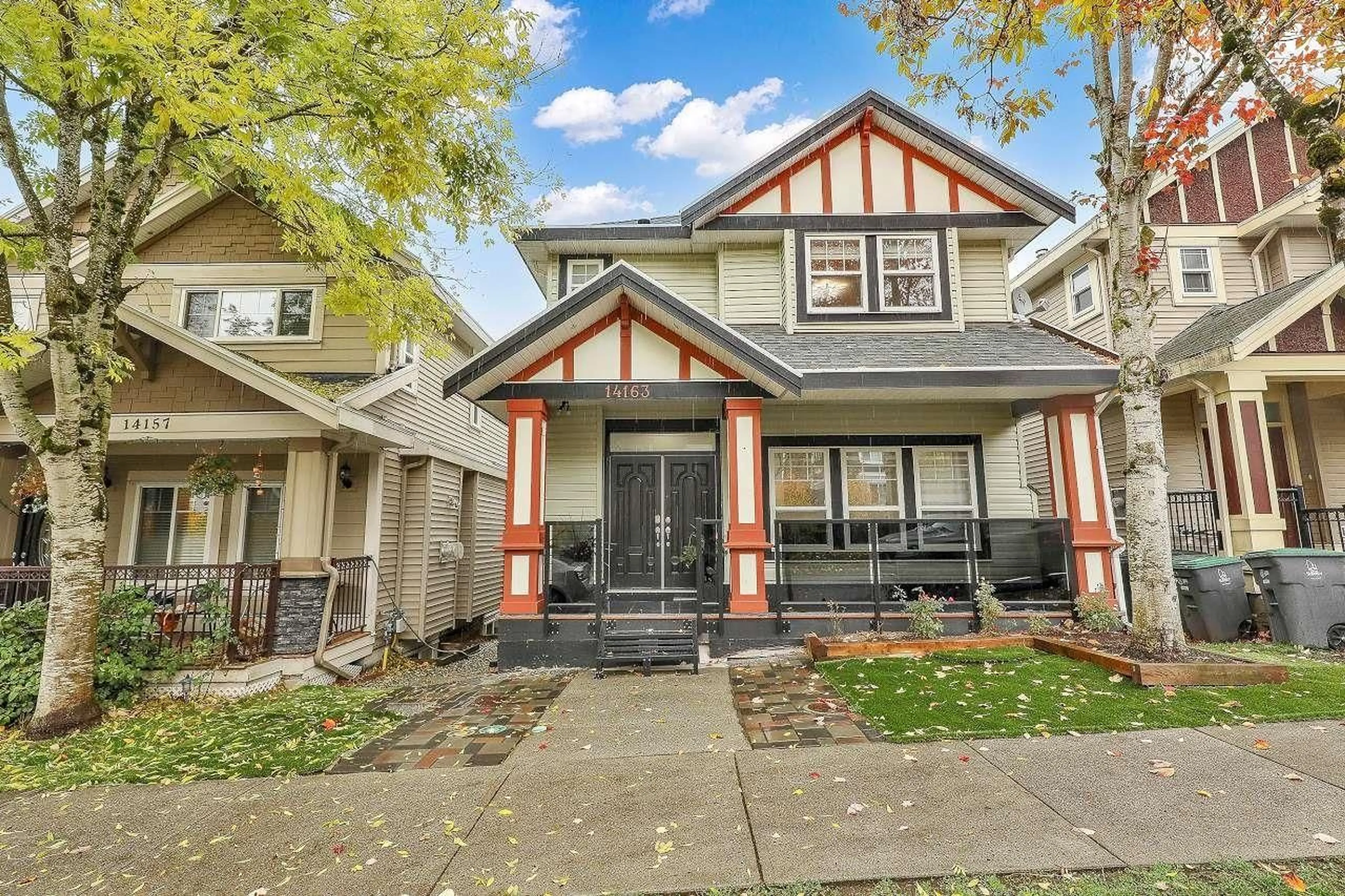 Home with vinyl exterior material, street for 14163 62, Surrey British Columbia V3X0B1