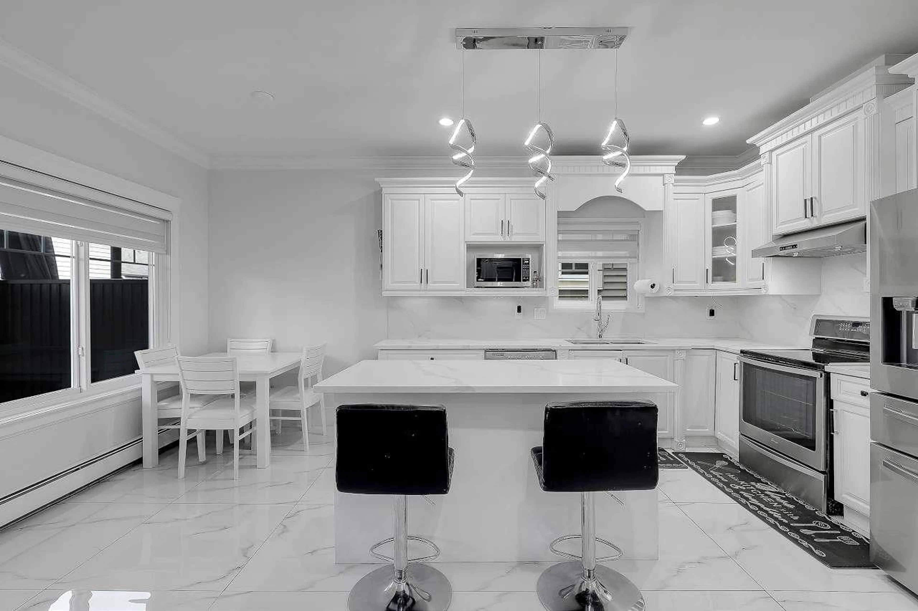 Contemporary kitchen, ceramic/tile floor for 14163 62, Surrey British Columbia V3X0B1