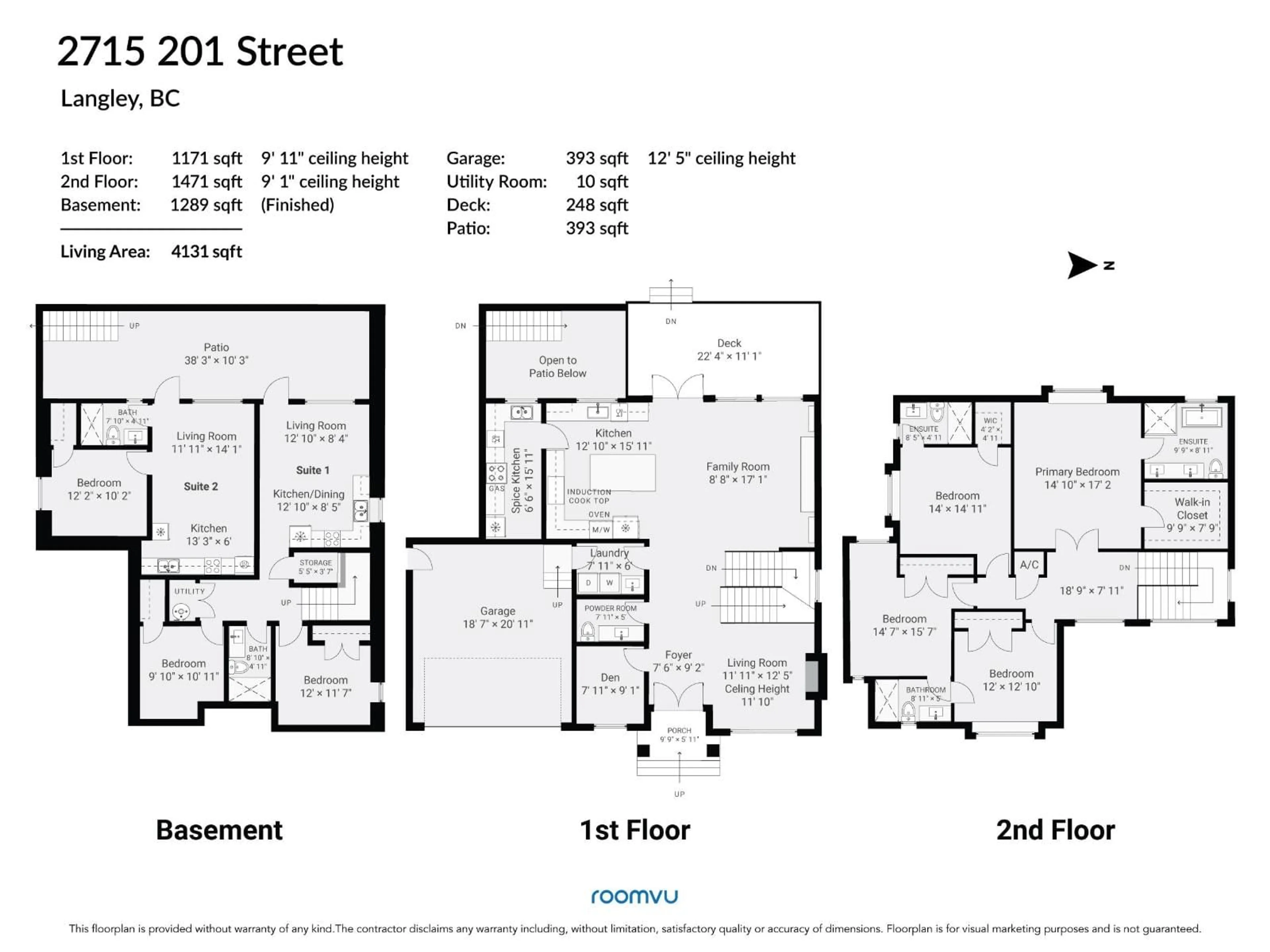 Floor plan for 2715 201, Langley British Columbia V2Z0B6