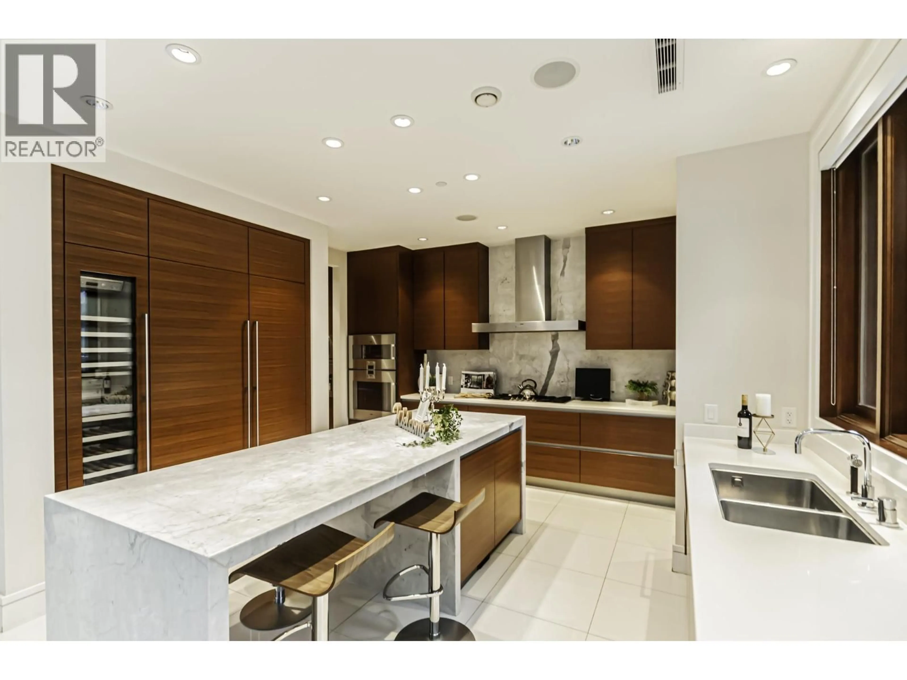 Contemporary kitchen, ceramic/tile floor for 3875 36TH AVENUE, Vancouver British Columbia V6N2S5