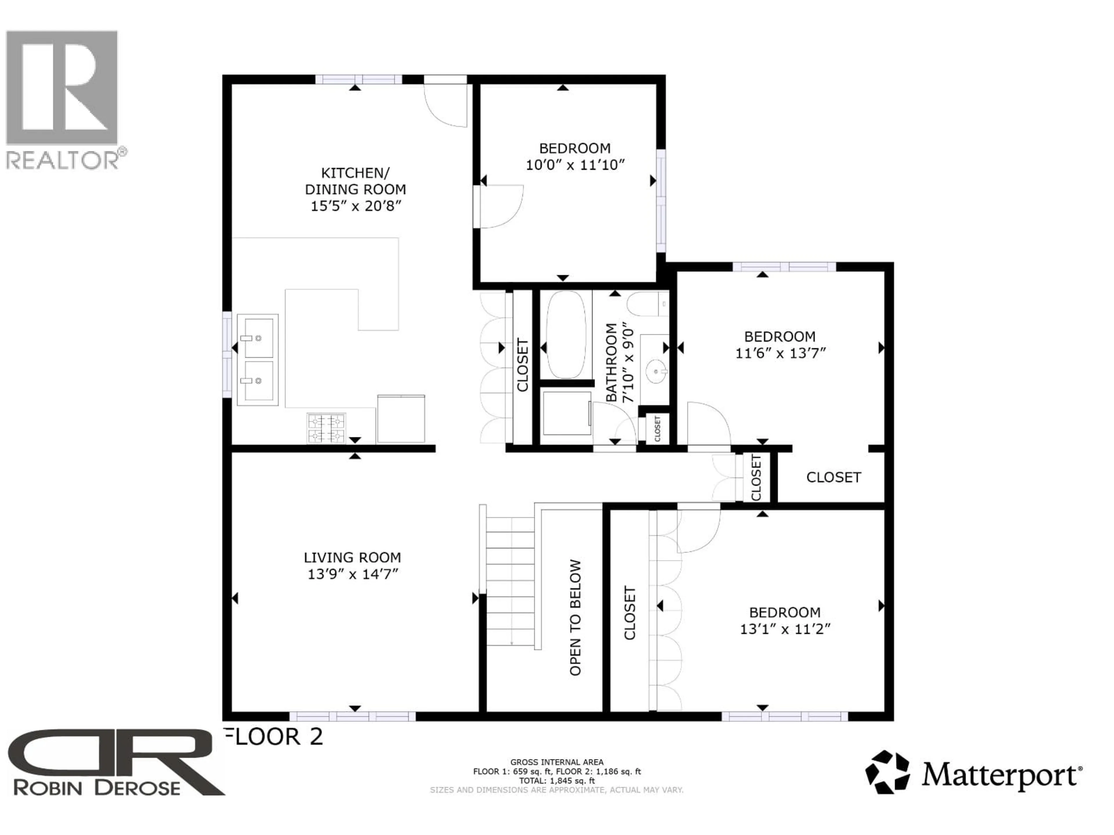 Floor plan for 11015 102 STREET, Fort St. John British Columbia V1J4C2