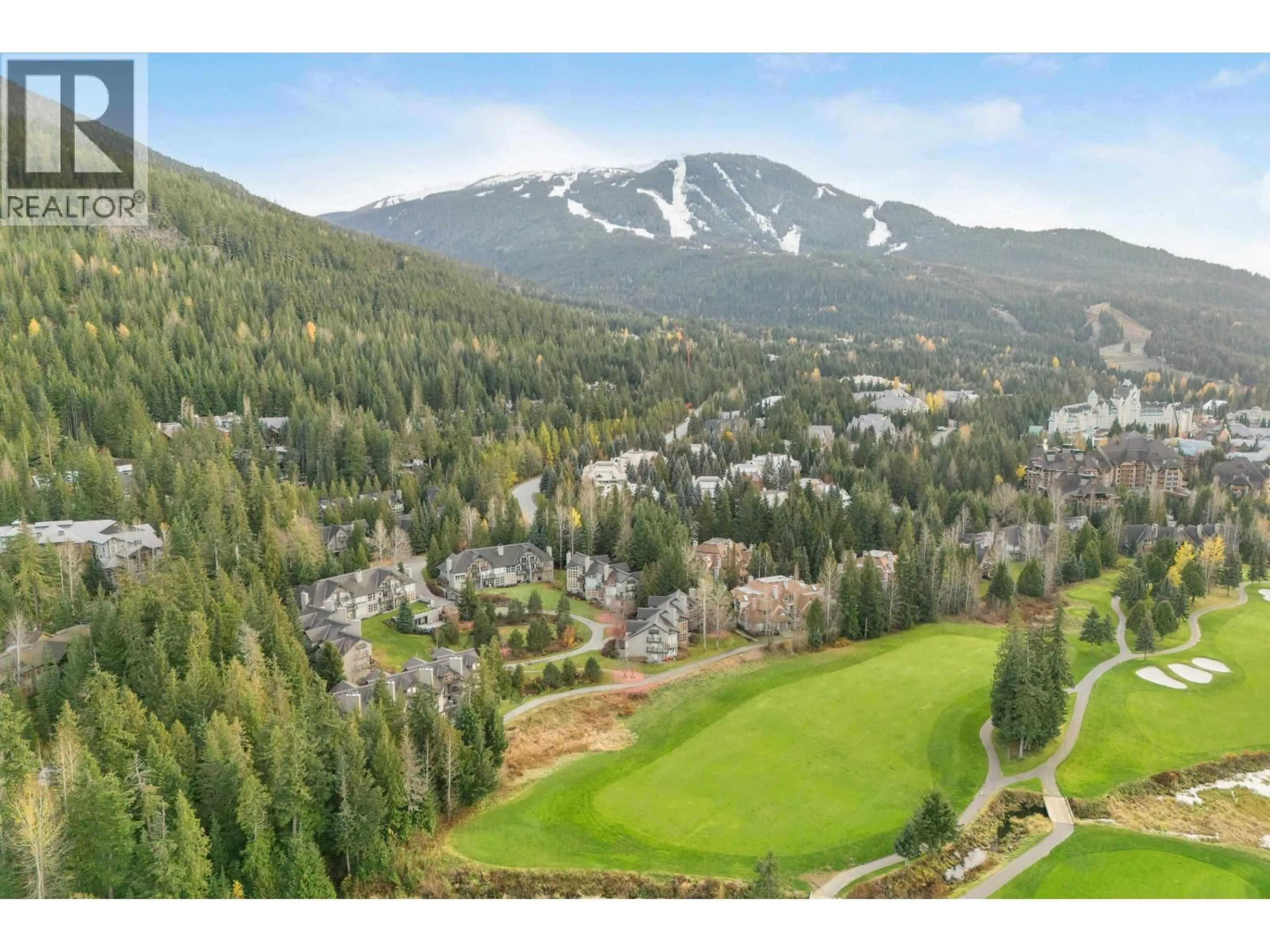 A pic from outside/outdoor area/front of a property/back of a property/a pic from drone, mountain view for 4 - 4644 BLACKCOMB WAY, Whistler British Columbia V8E0H2