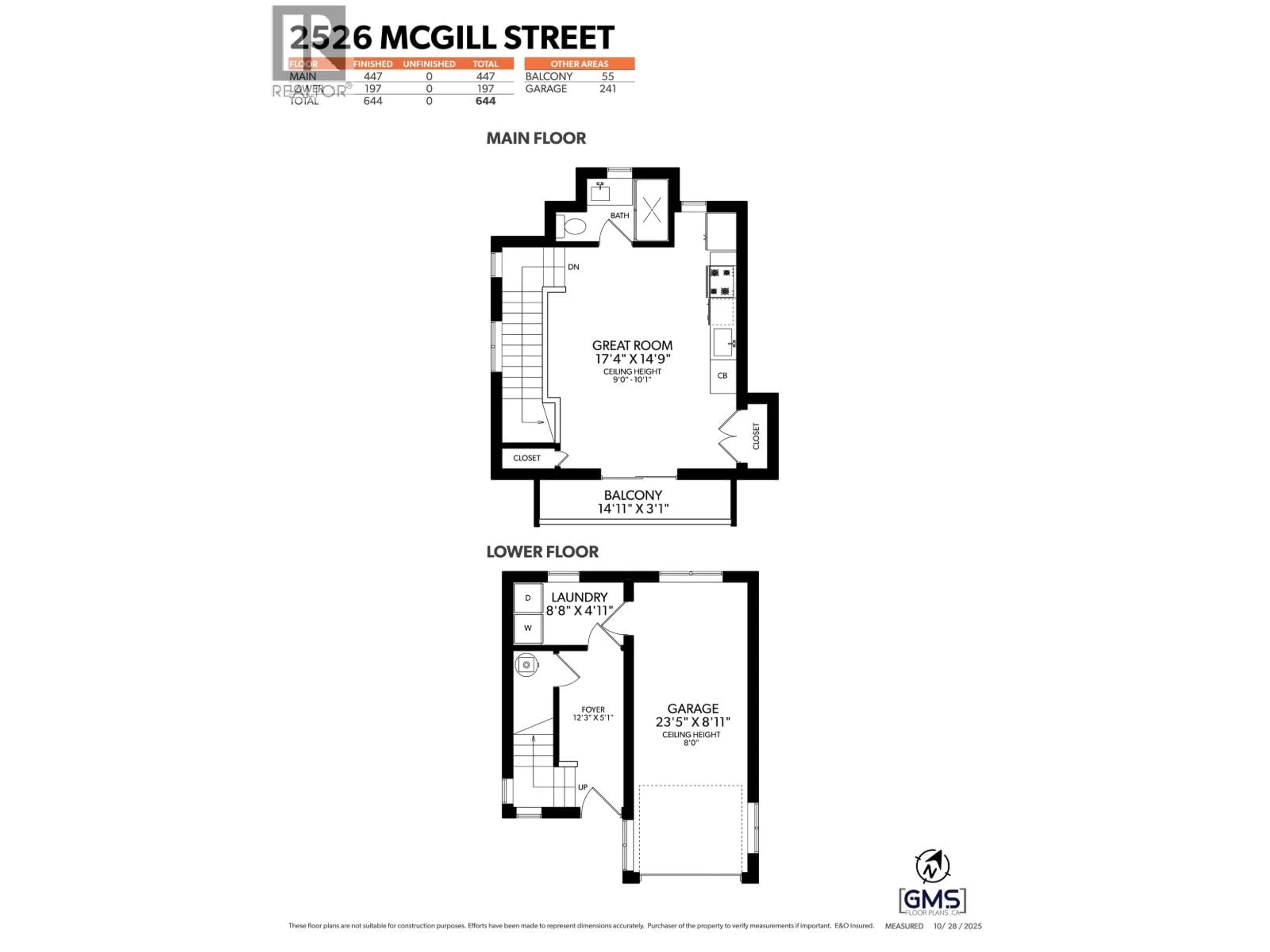 Floor plan for 2526 MCGILL STREET, Vancouver British Columbia V5K1H1