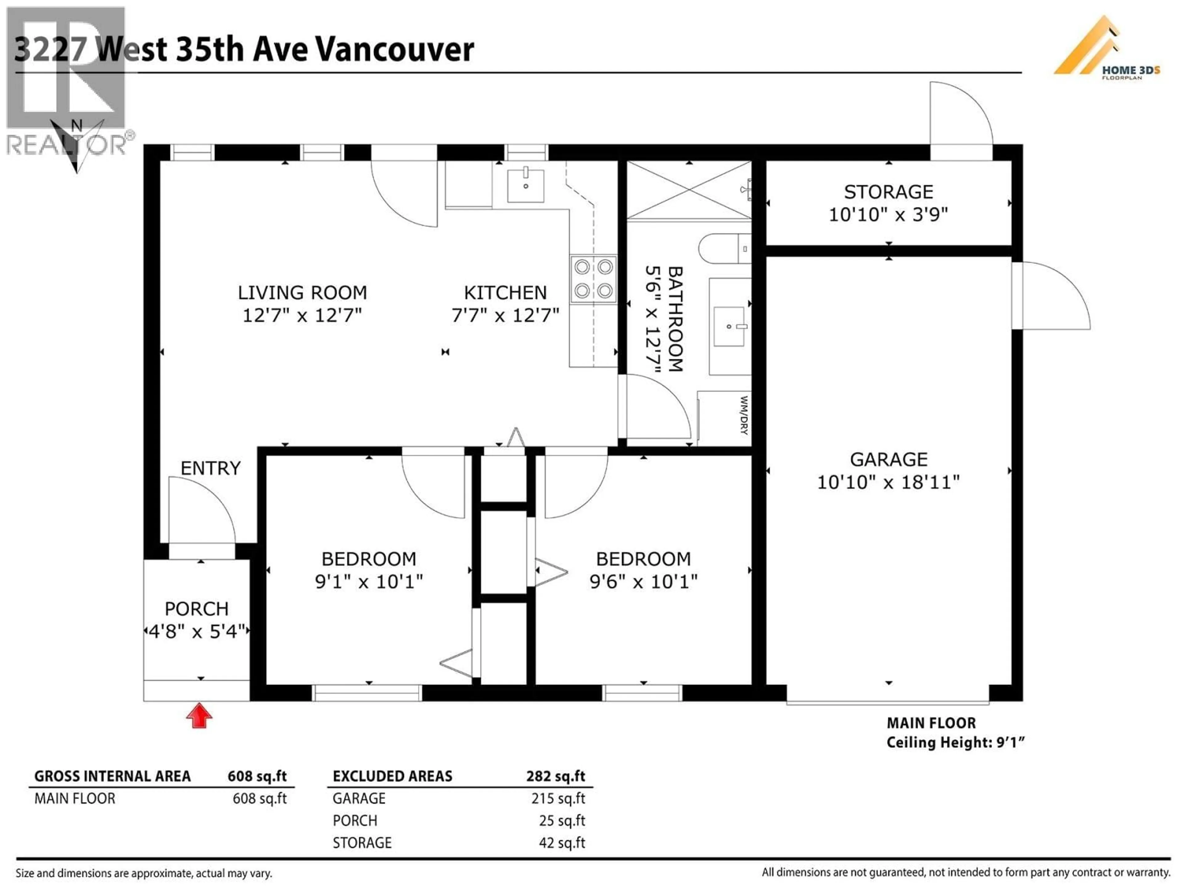 Floor plan for 3227 35TH AVENUE, Vancouver British Columbia V6N2M9