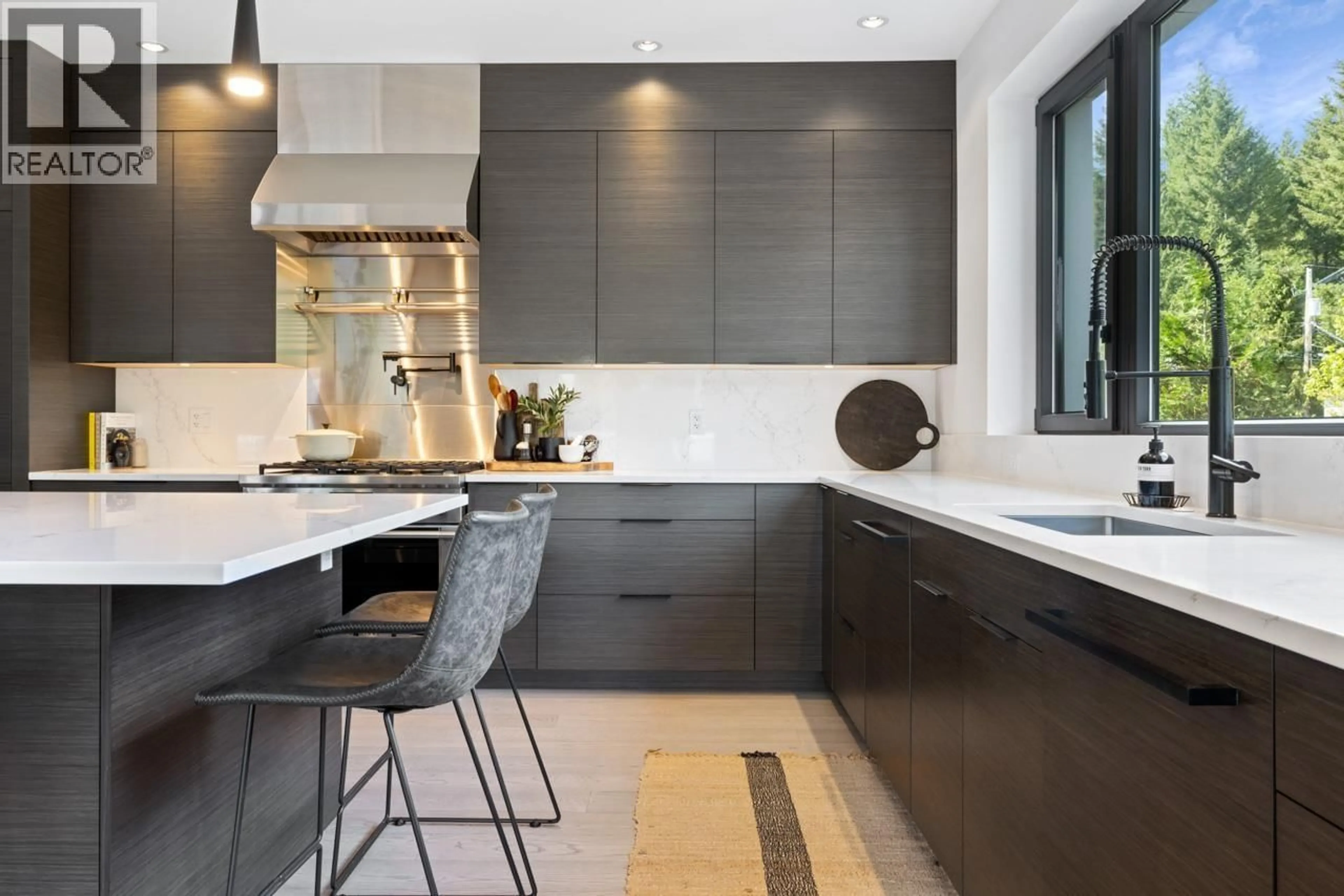 Contemporary kitchen, ceramic/tile floor for 8328 NEEDLES DRIVE, Whistler British Columbia V8E0G1