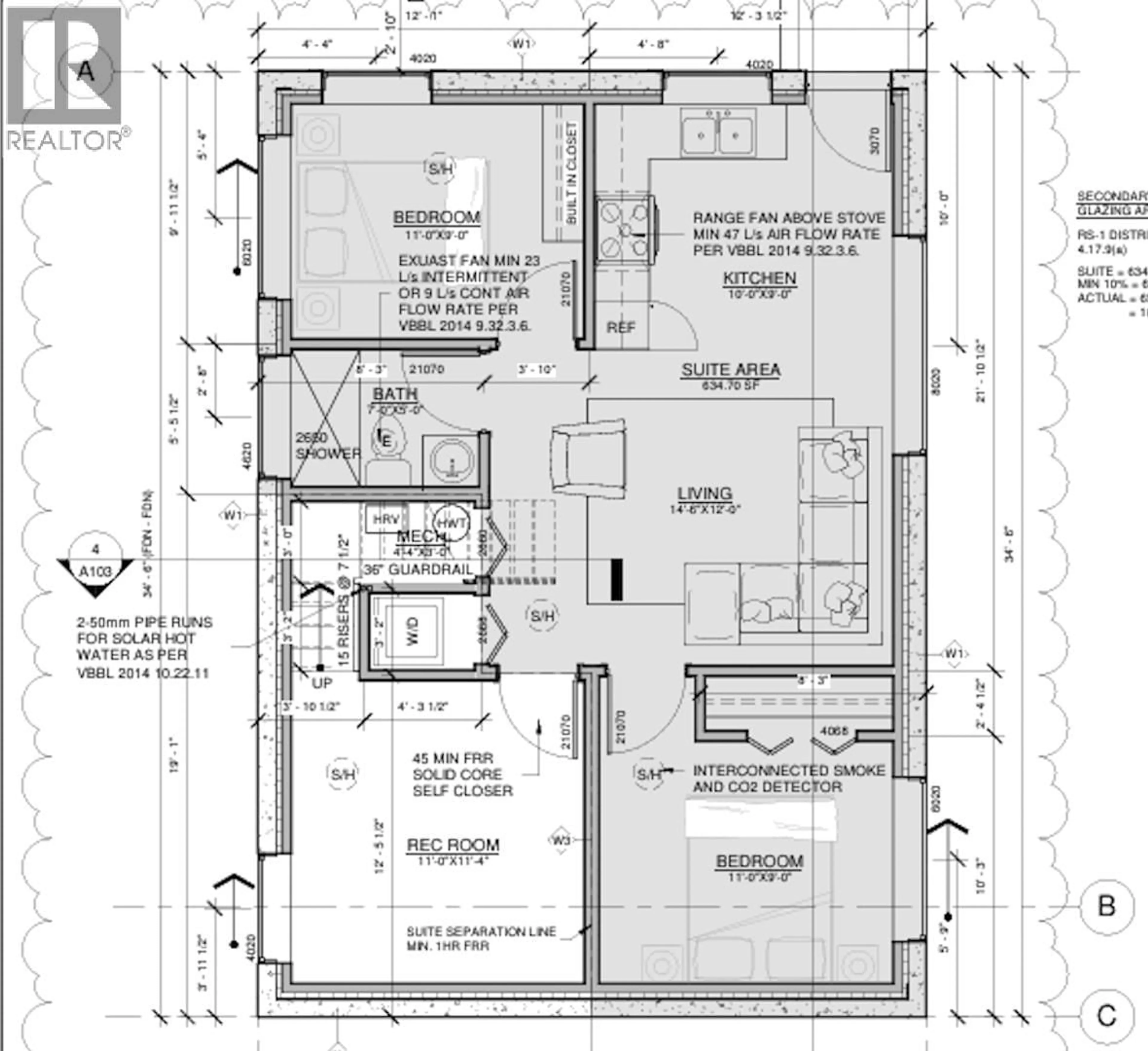 Floor plan for 3345 PARKER STREET, Vancouver British Columbia V5K2W1