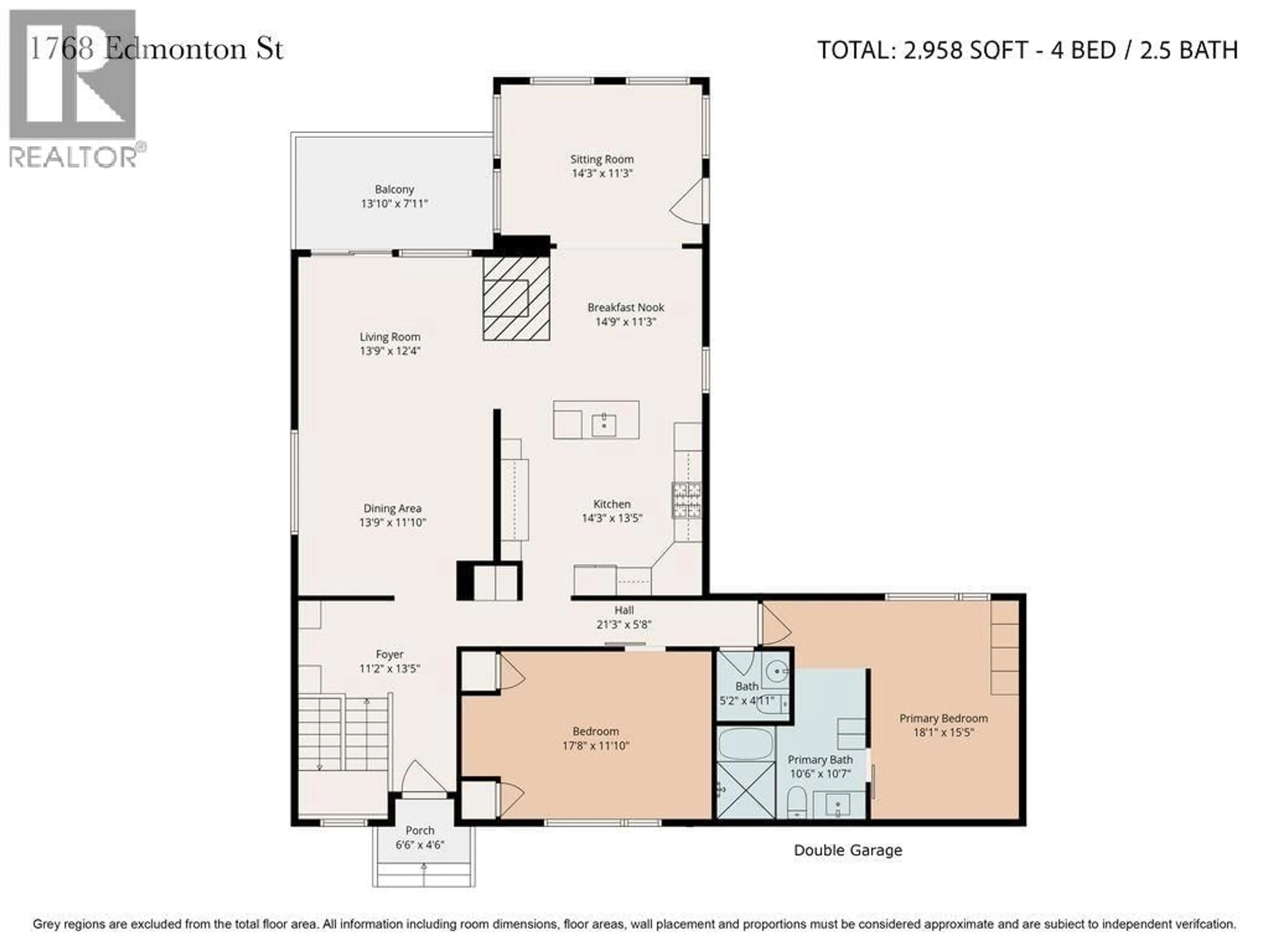 Floor plan for 1768 EDMONTON STREET, Prince George British Columbia V2M1X4