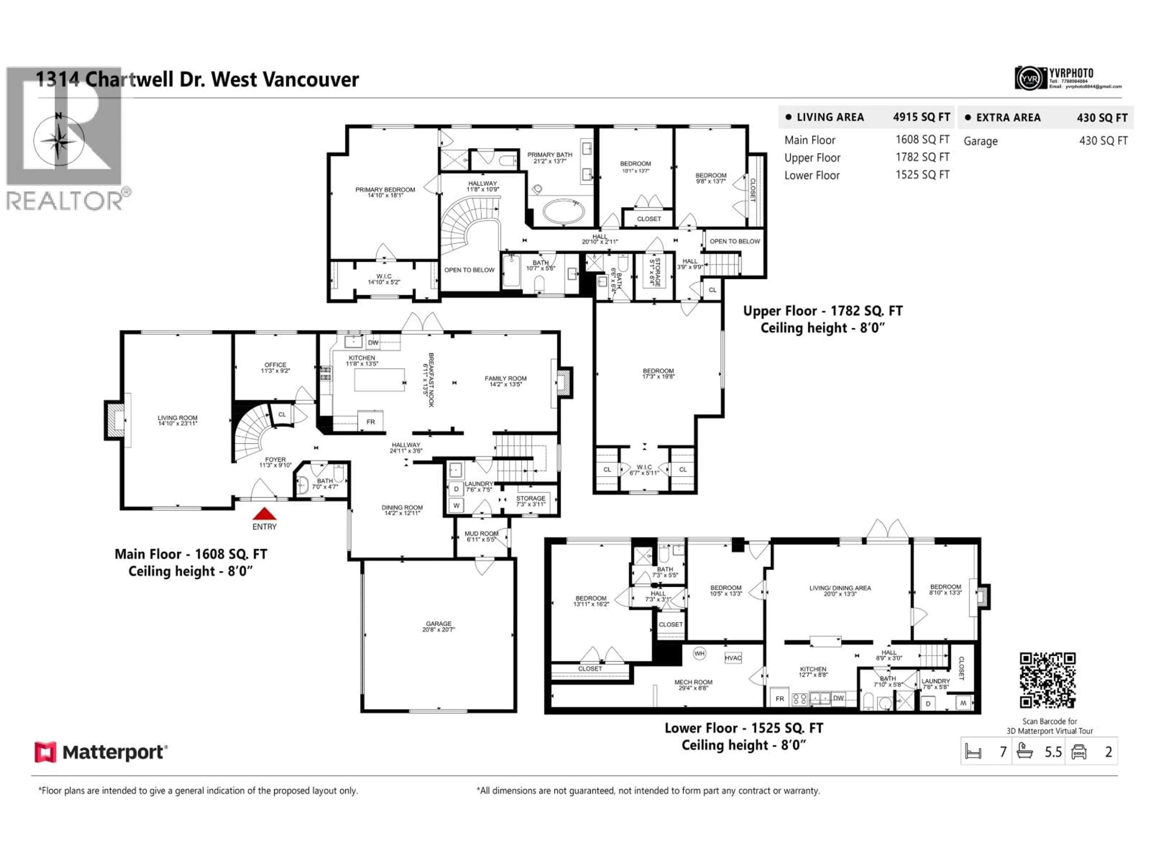 Floor plan for 1314 CHARTWELL DRIVE, West Vancouver British Columbia V7S2R3