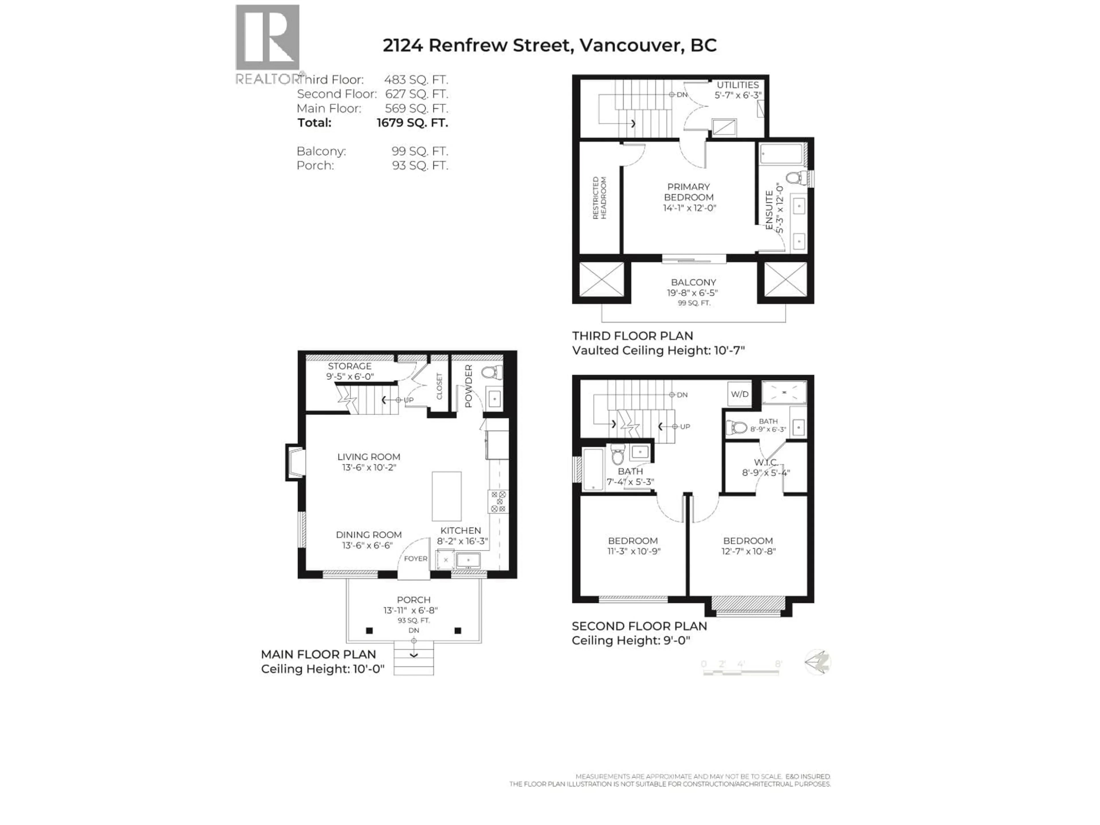 Floor plan for 1 - 2124 RENFREW STREET, Vancouver British Columbia V5M3J5