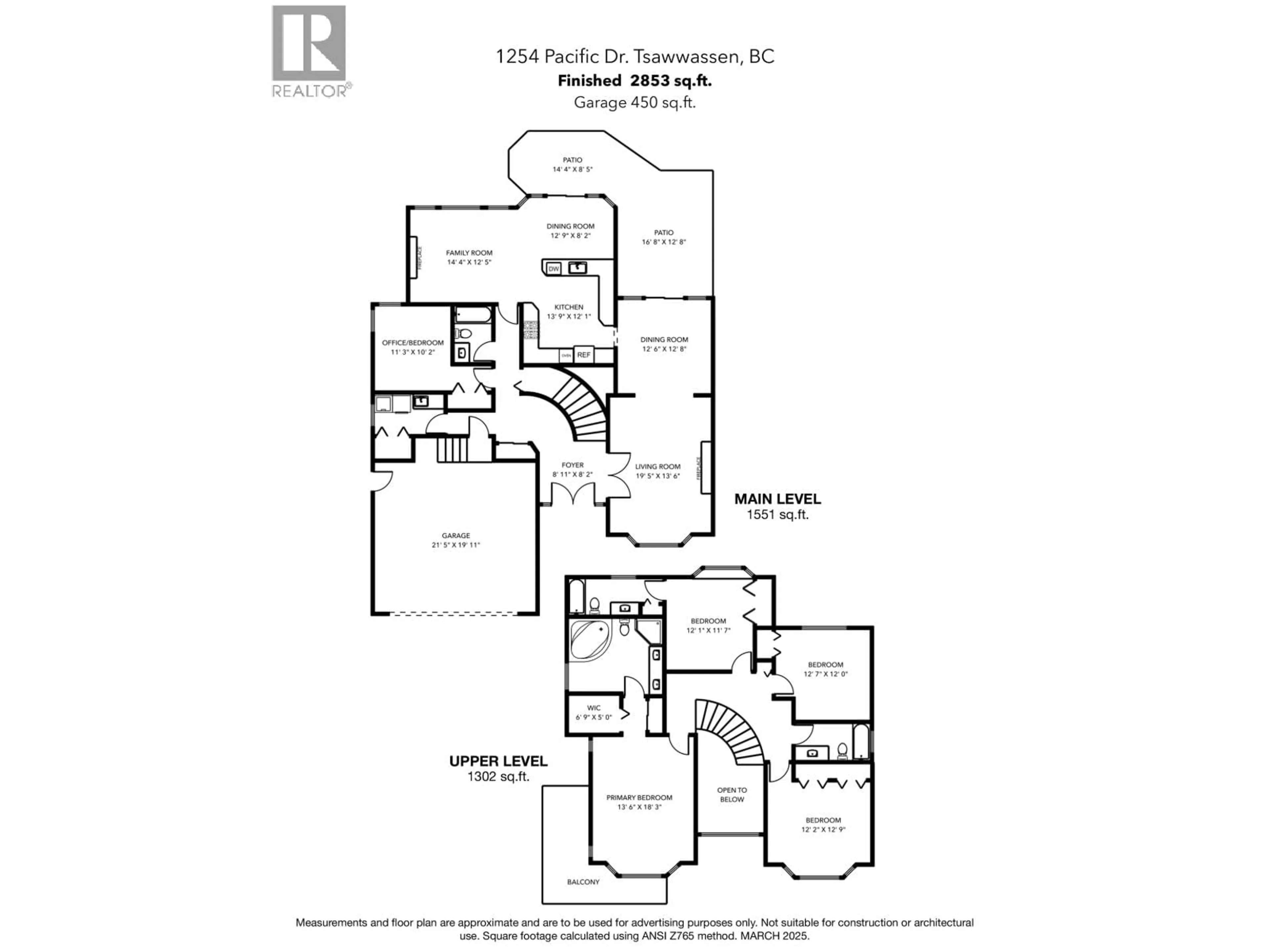 Floor plan for 1254 PACIFIC DRIVE, Tsawwassen British Columbia V4M4B2