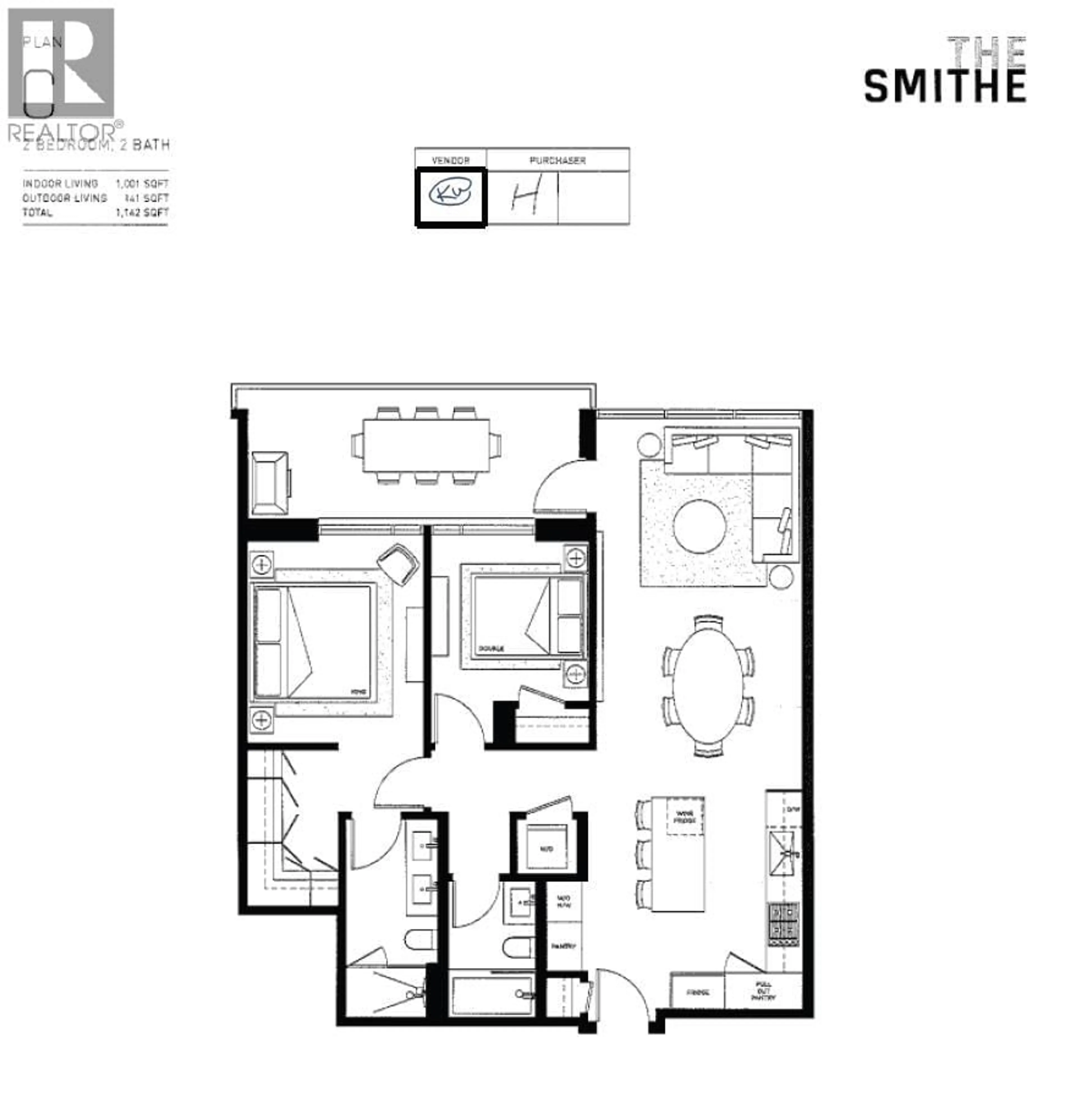 Floor plan for 2103 - 885 CAMBIE STREET, Vancouver British Columbia V6B0R6