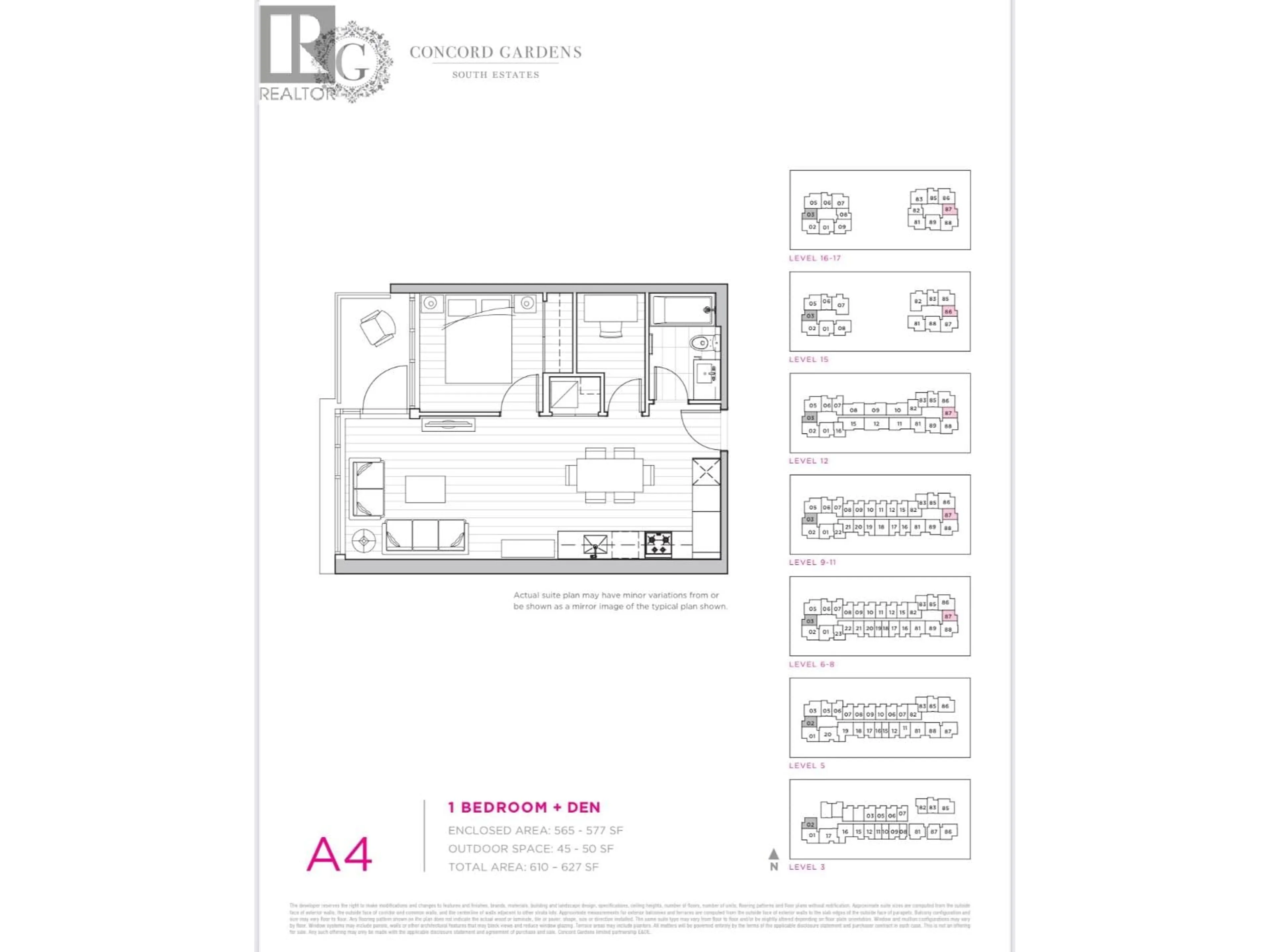 Floor plan for 808 - 8800 HAZELBRIDGE WAY, Richmond British Columbia V6X0S3