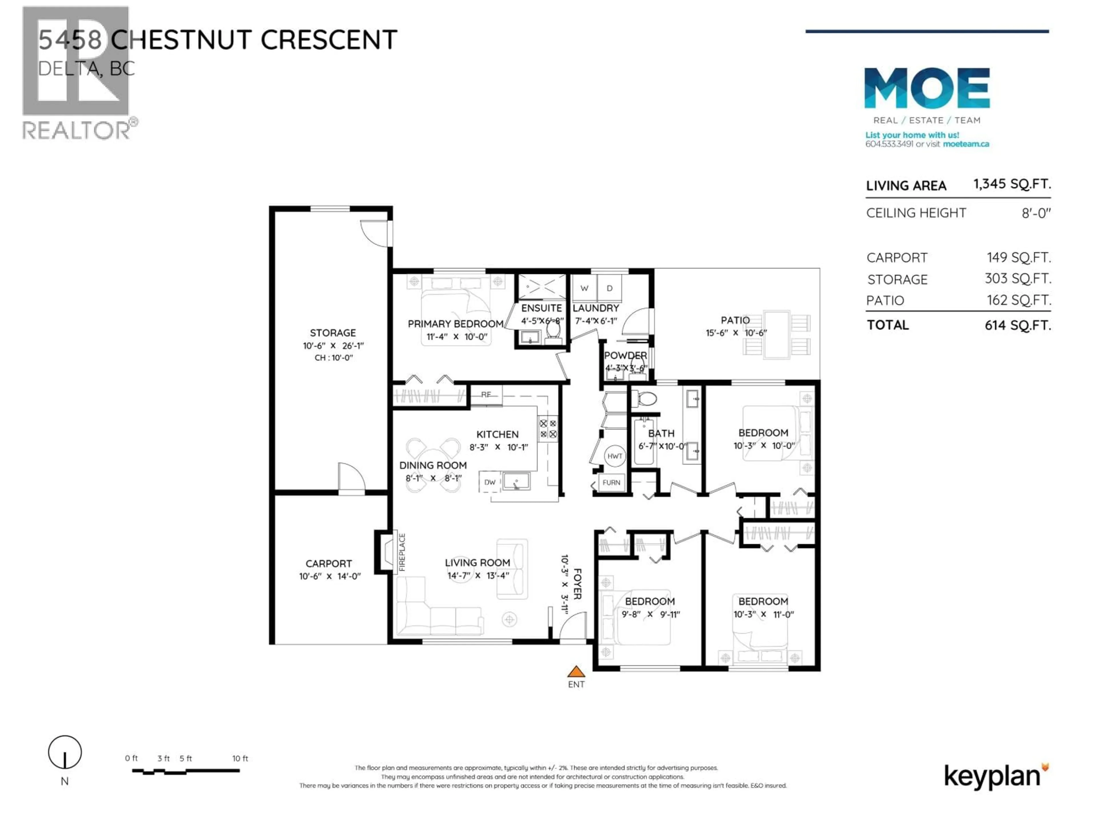 Floor plan for 5458 CHESTNUT CRESCENT, Delta British Columbia V4K1J4