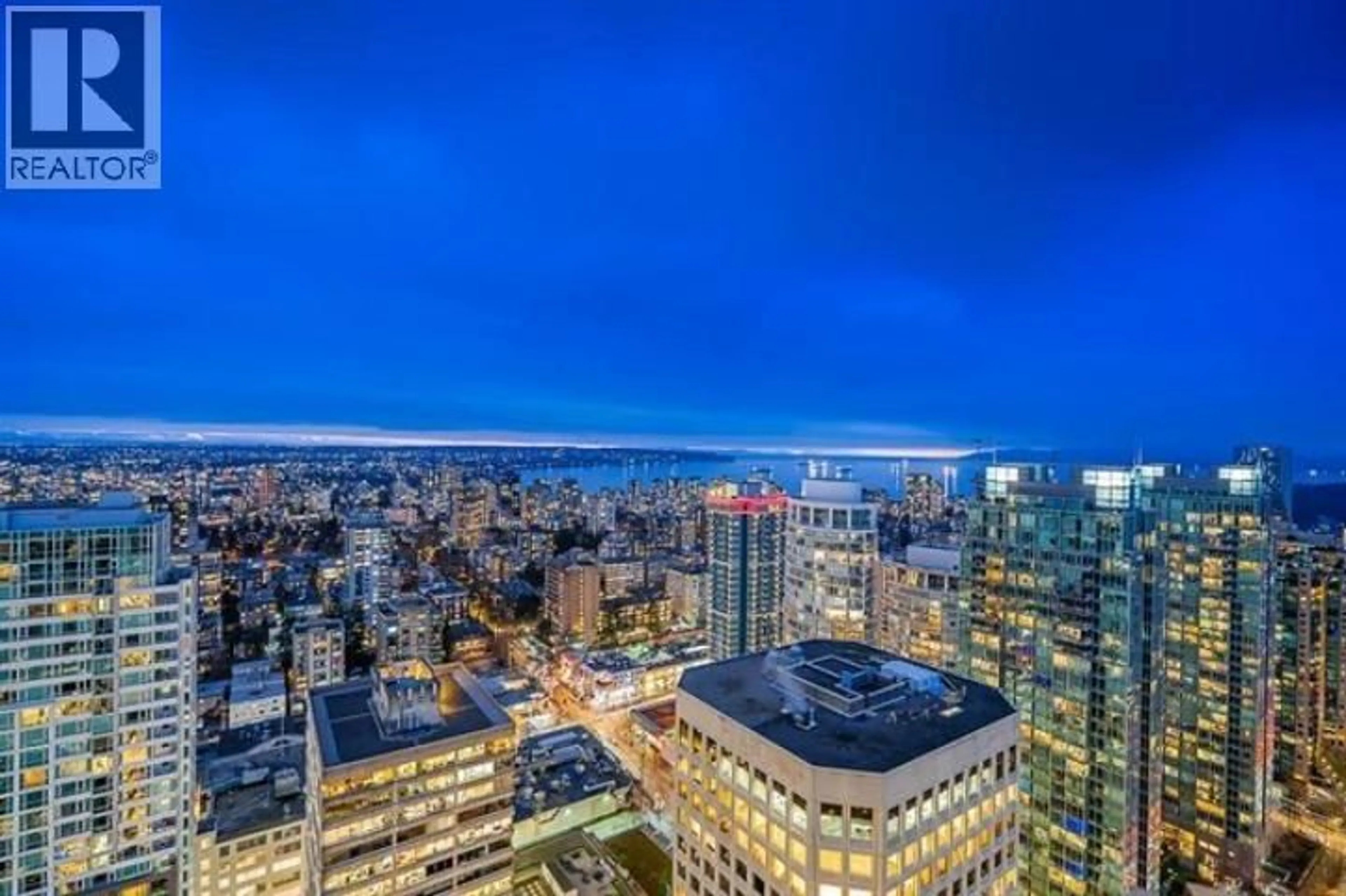 A pic from outside/outdoor area/front of a property/back of a property/a pic from drone, city buildings view from balcony for 3502 - 1151 GEORGIA STREET, Vancouver British Columbia V6E0B3