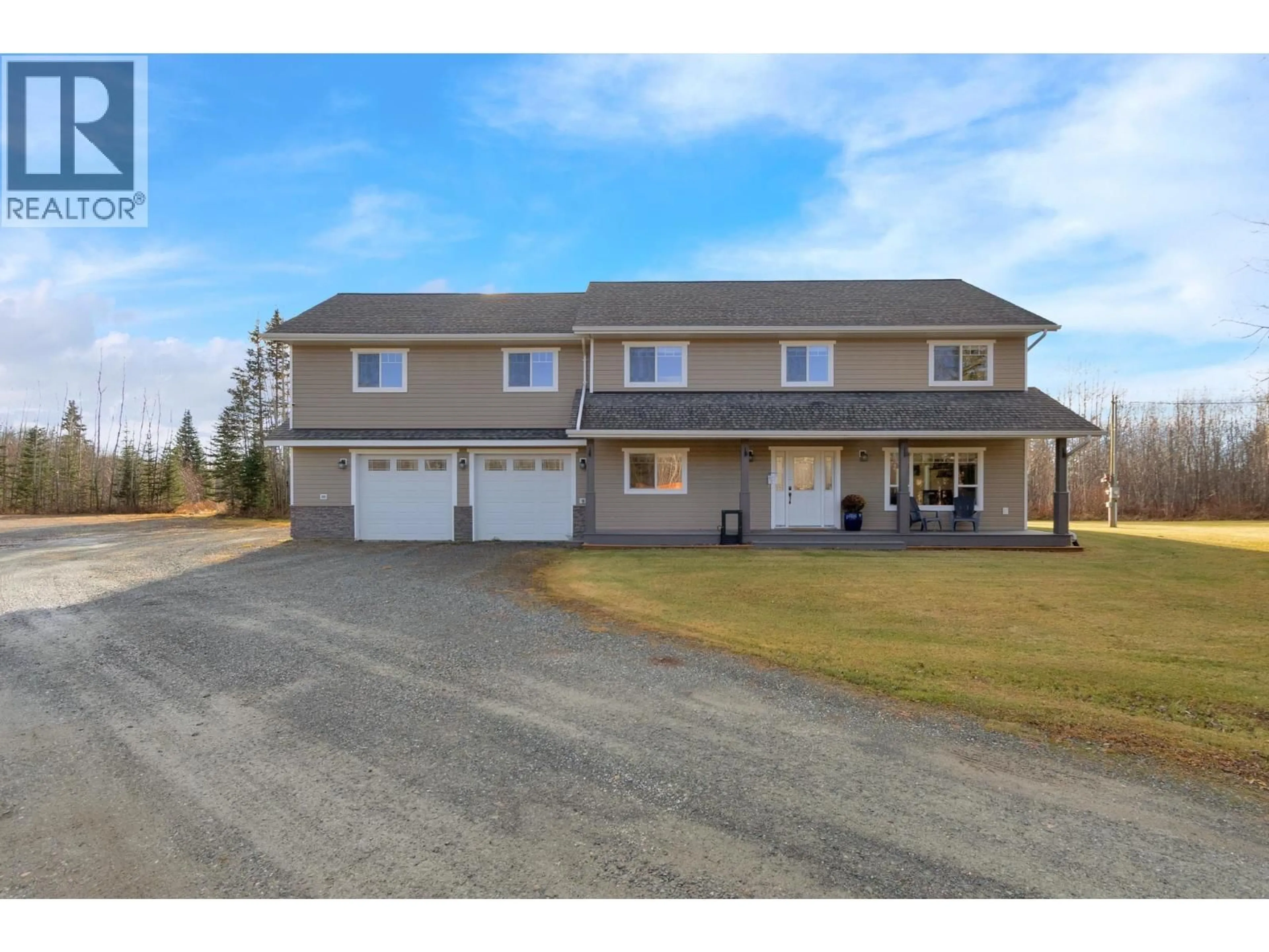 A pic from outside/outdoor area/front of a property/back of a property/a pic from drone, street for 8645 TABOR GLEN DRIVE, Prince George British Columbia V2N6W9