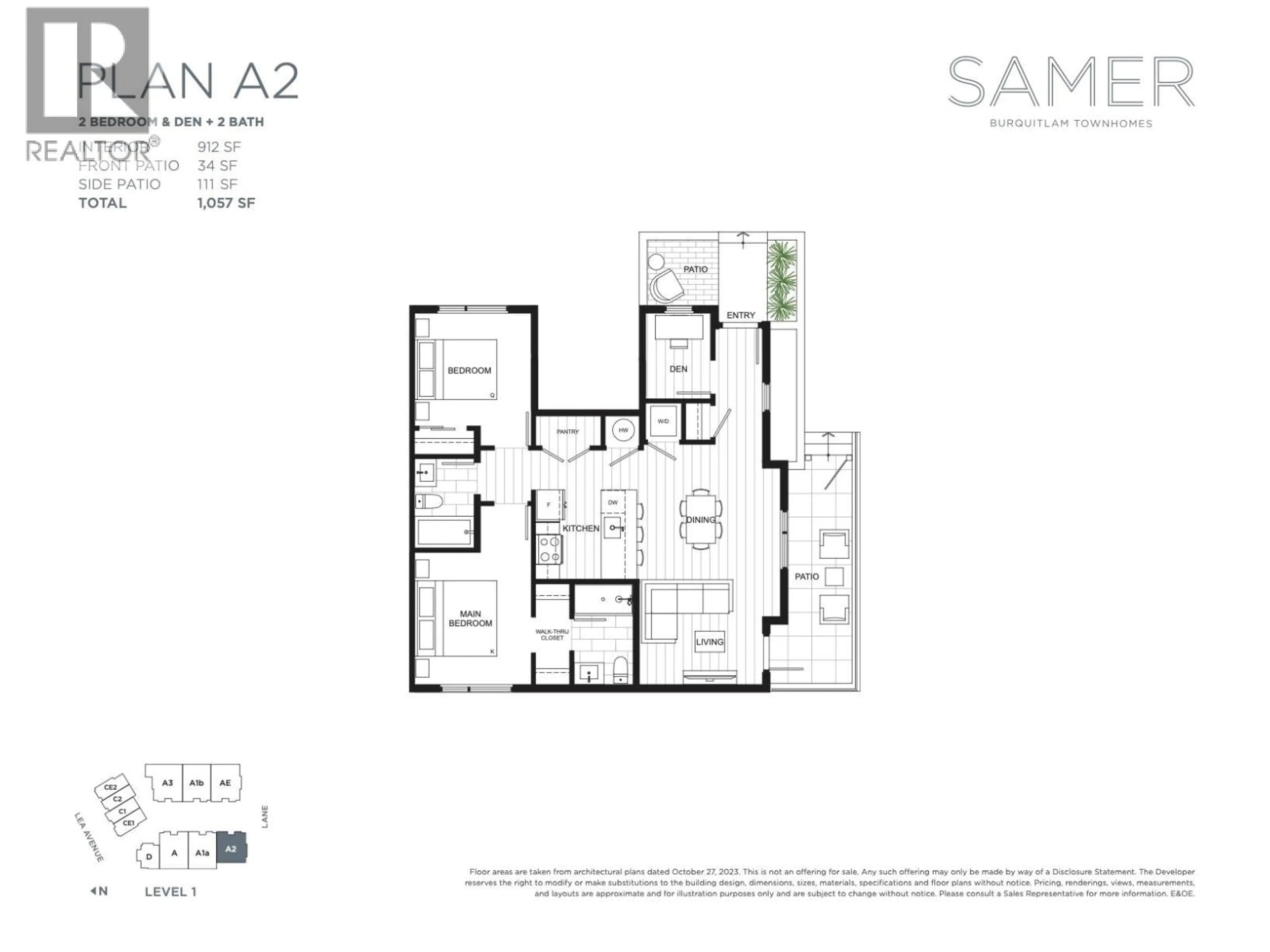 Floor plan for 14 - 728 LEA AVENUE, Coquitlam British Columbia V3J4H5