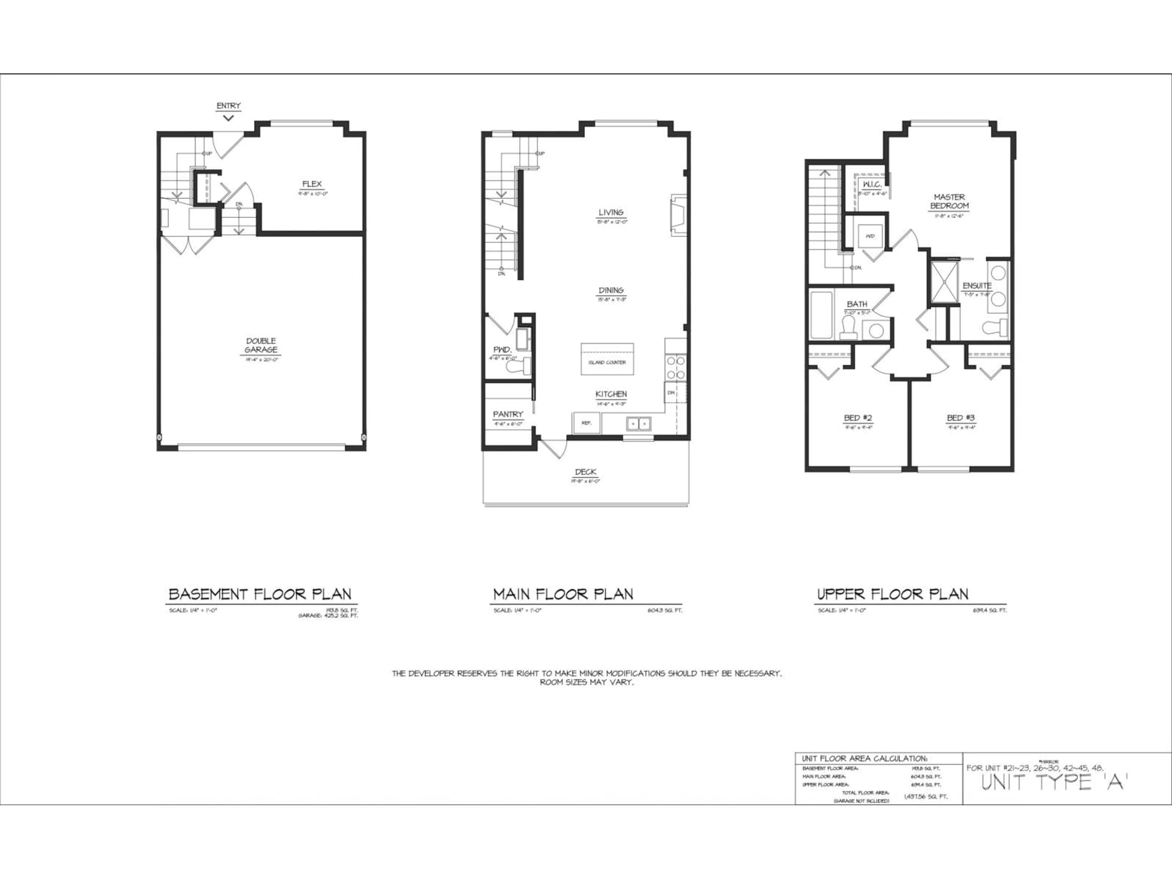 Floor plan for 21 - 12770 105 AVENUE, Surrey British Columbia V3V0H2