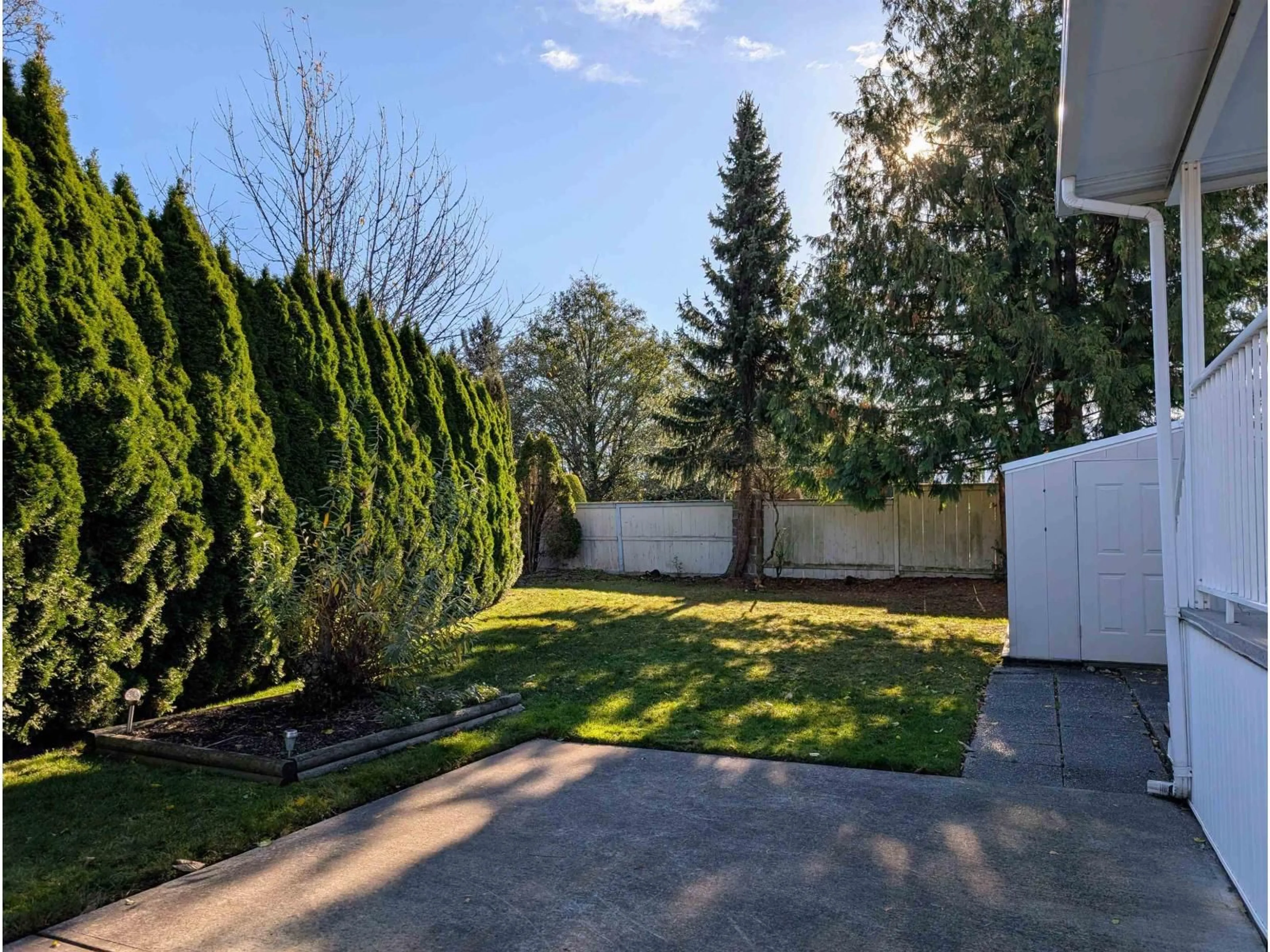 Patio, forest/trees view for 22 - 7610 EVANS ROAD, Chilliwack British Columbia V2R2T4