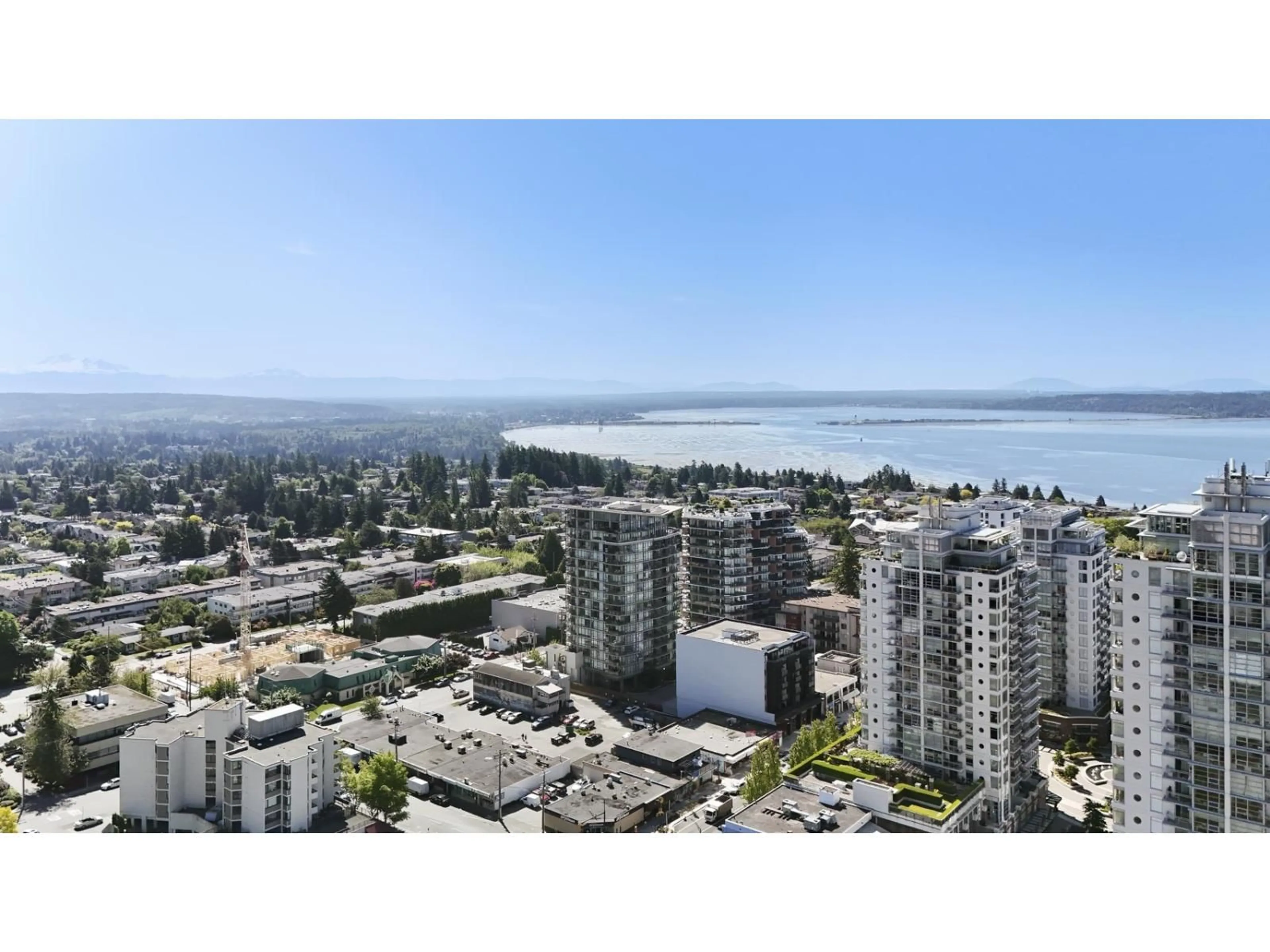 A pic from outside/outdoor area/front of a property/back of a property/a pic from drone, water/lake/river/ocean view for 601 - 1342 JOHNSTON, Surrey British Columbia V4B0C7