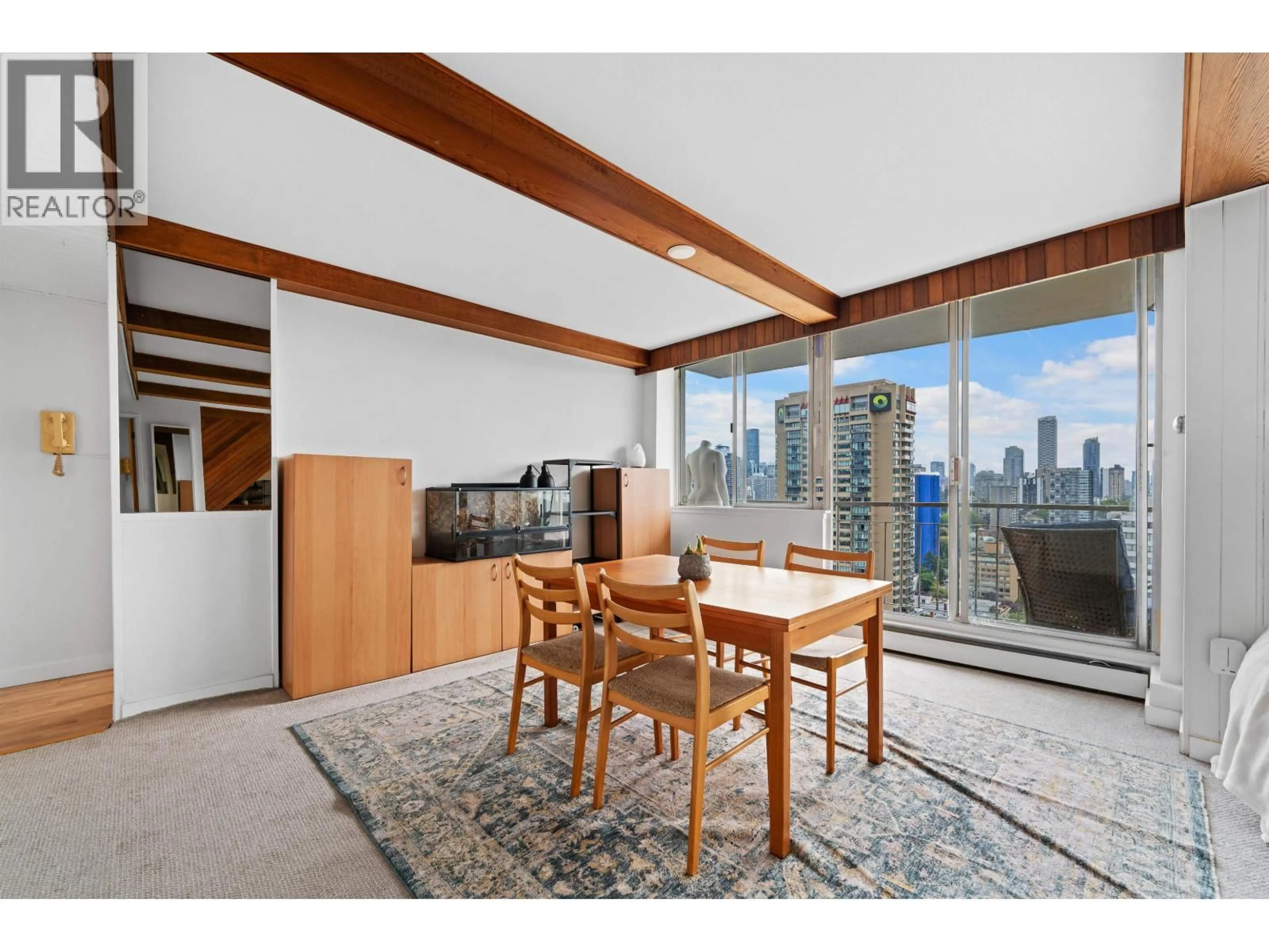 Dining room, wood/laminate floor for 2508 - 1850 COMOX STREET, Vancouver British Columbia V6G1R3