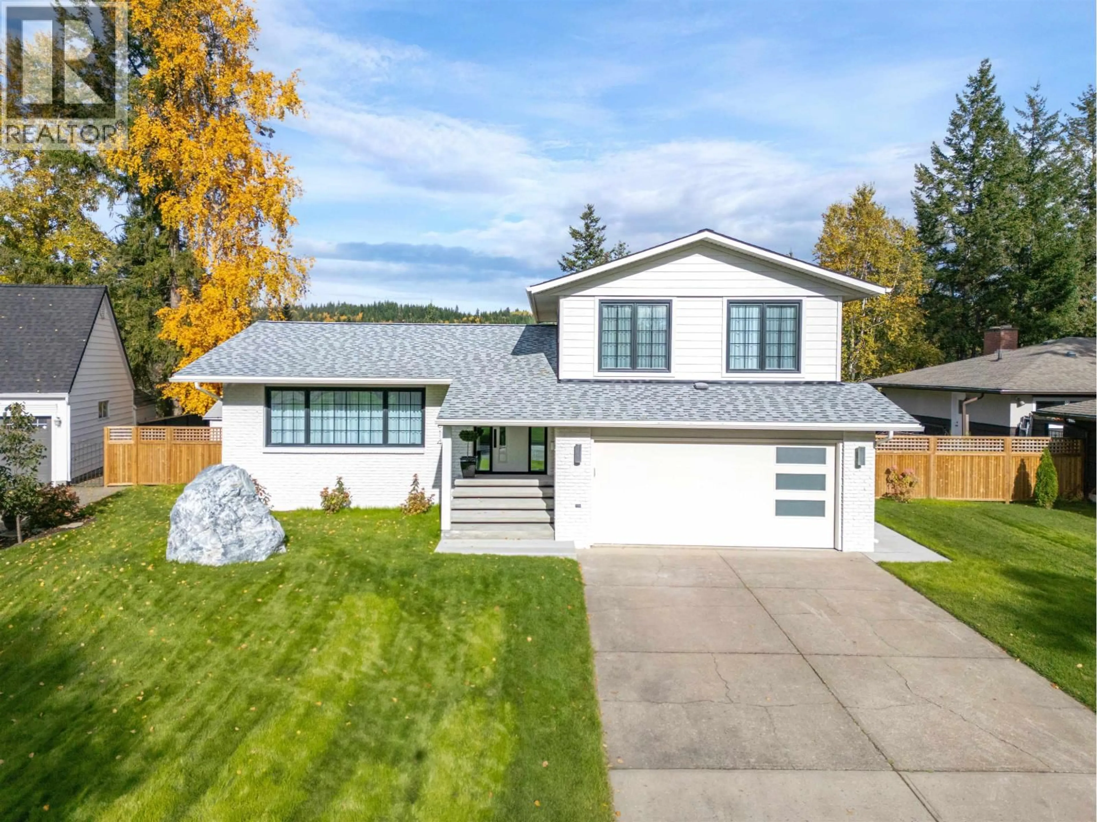 Home with vinyl exterior material, street for 614 RADCLIFFE DRIVE, Prince George British Columbia V2M3N7