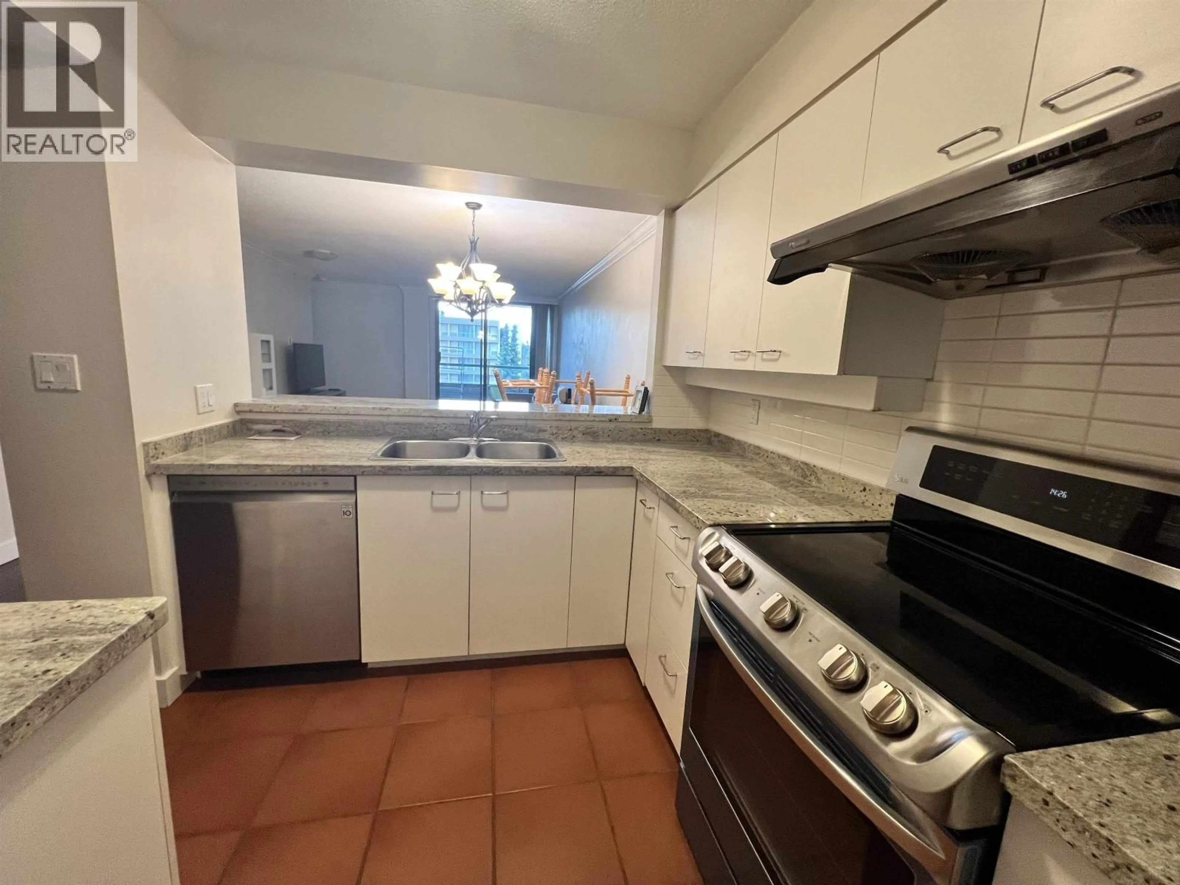 Standard kitchen, ceramic/tile floor for 801 - 7380 ELMBRIDGE WAY, Richmond British Columbia V6X4A1