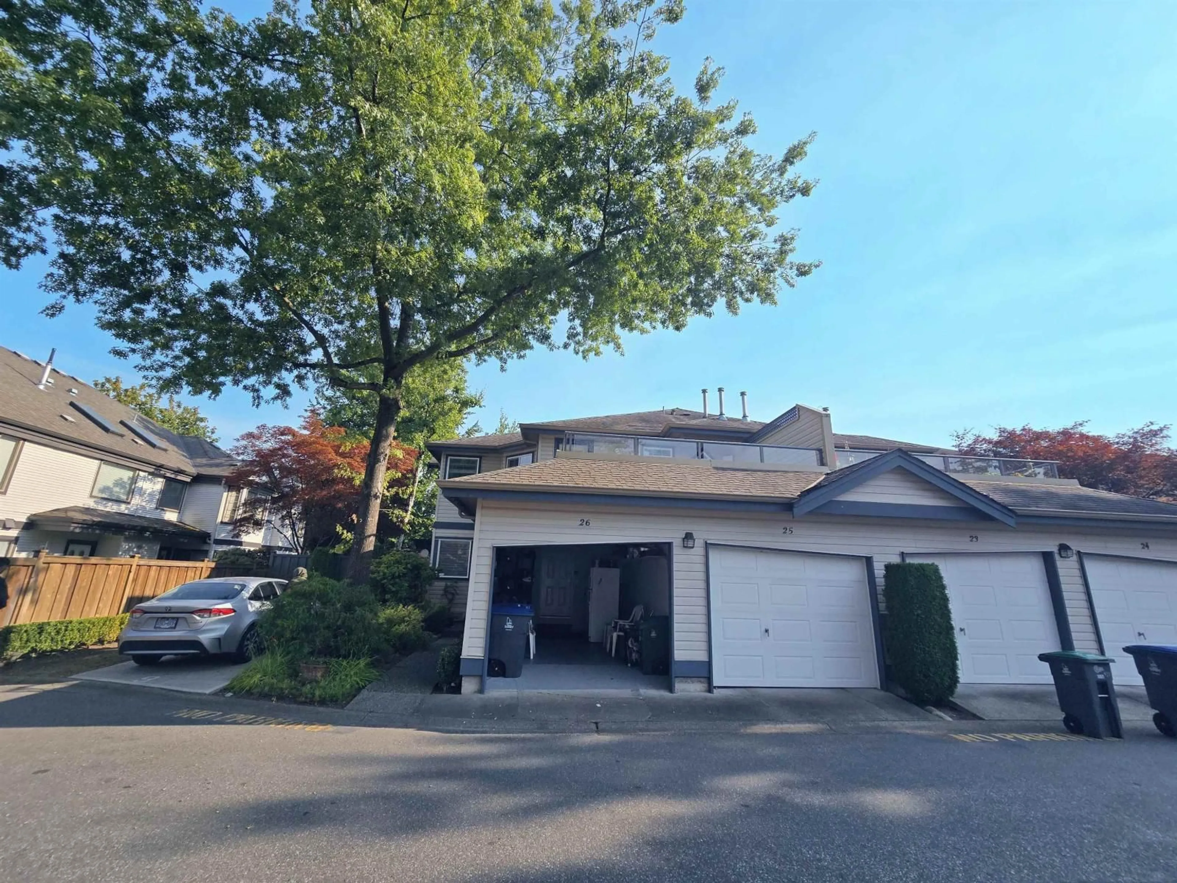 A pic from outside/outdoor area/front of a property/back of a property/a pic from drone, street for 26 - 8338 158, Surrey British Columbia V4N0R3