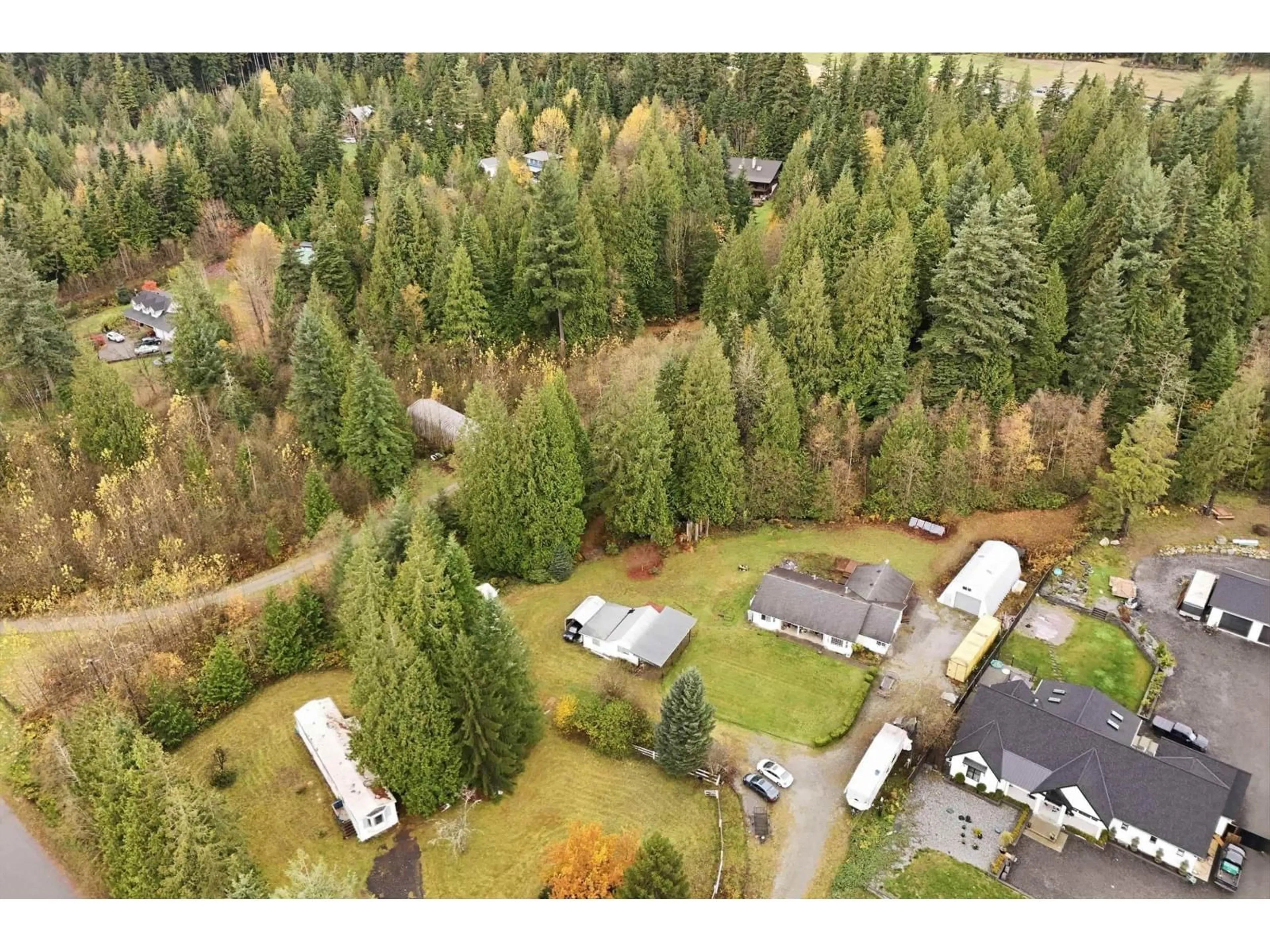 A pic from outside/outdoor area/front of a property/back of a property/a pic from drone, forest/trees view for 30317 BERG, Mission British Columbia V4S1C8