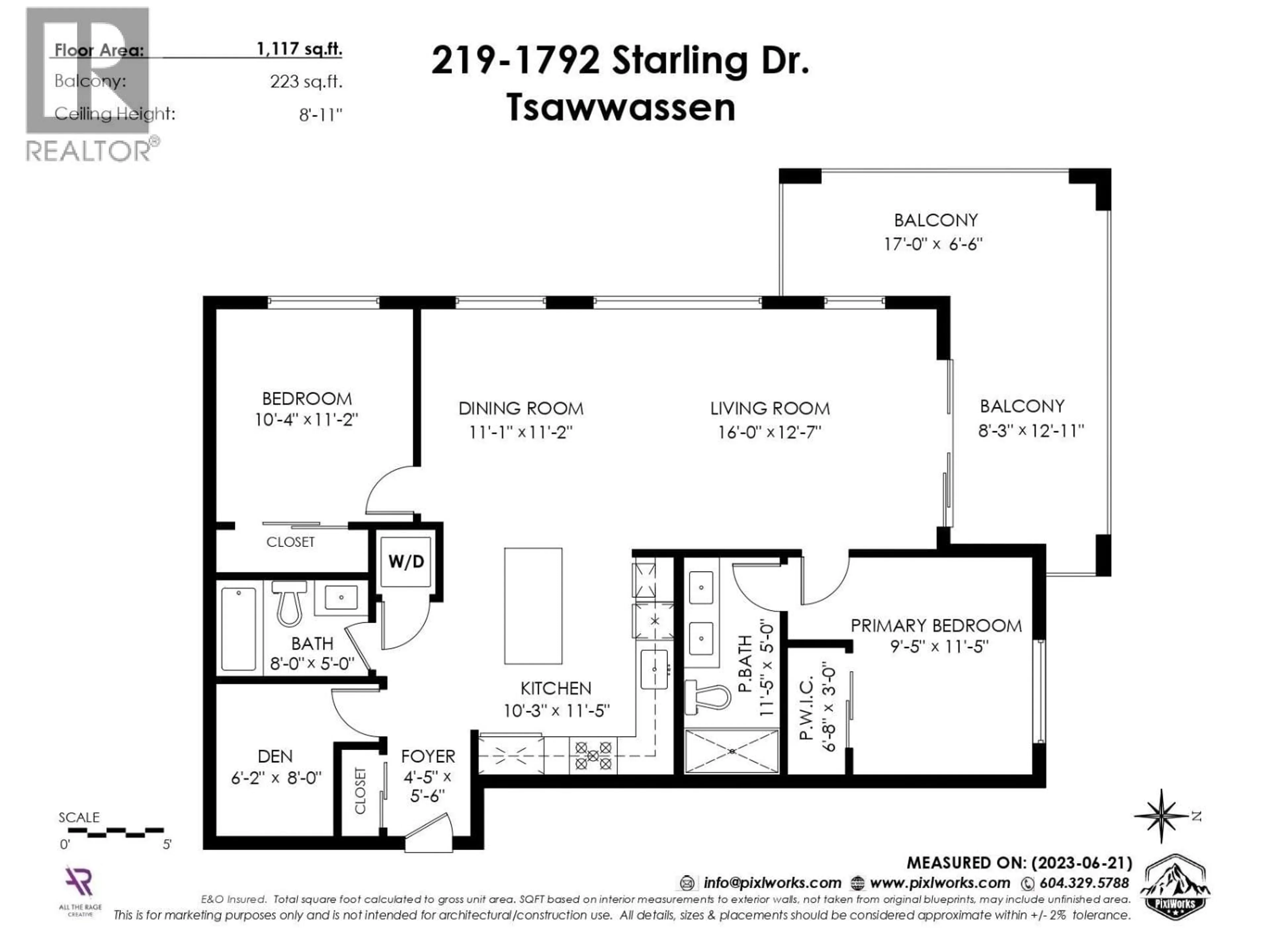 Floor plan for 219 - 1792 STARLING DRIVE, Tsawwassen British Columbia V4M0E4