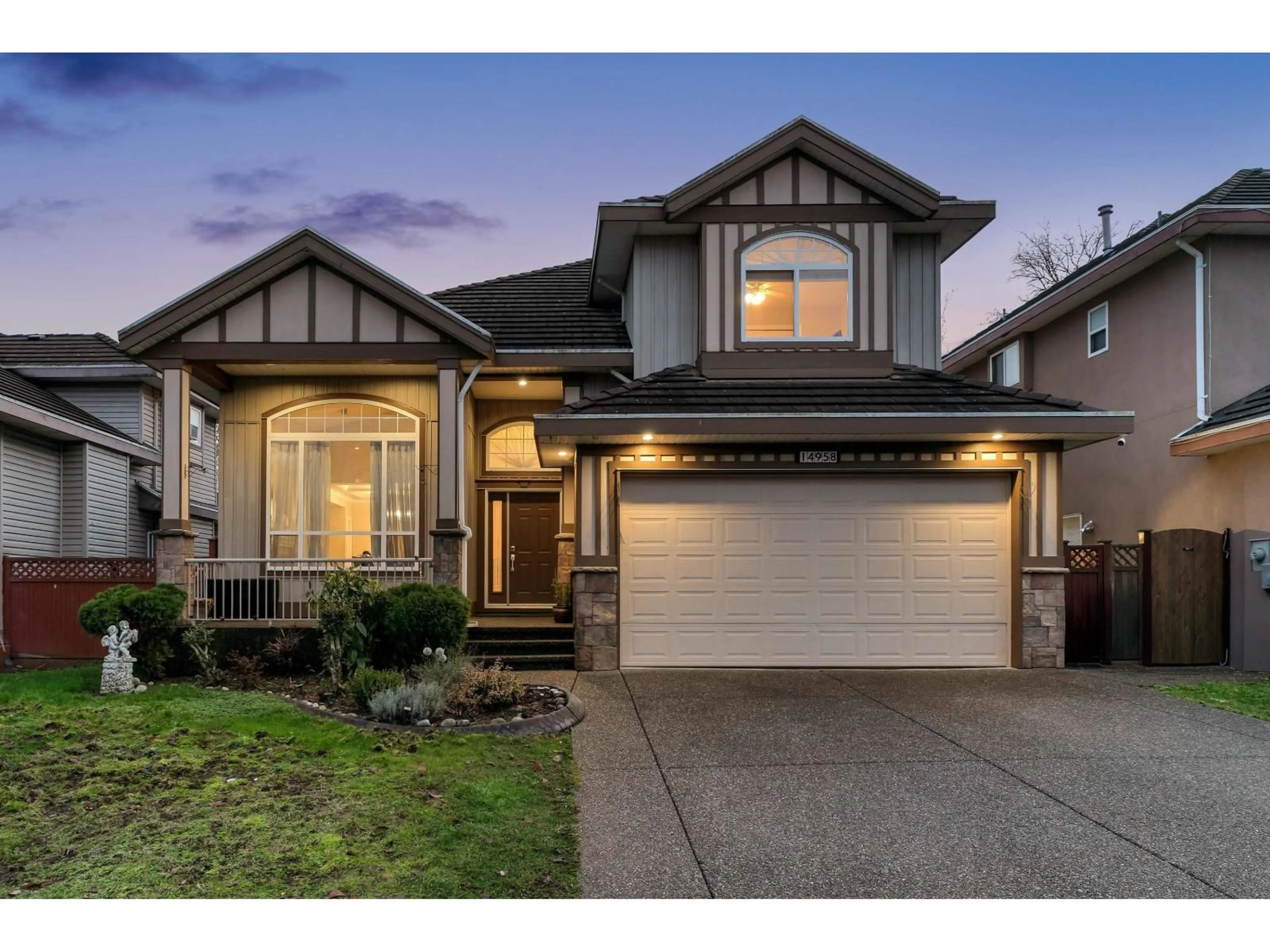 Home with vinyl exterior material, street for 14958 67A AVENUE, Surrey British Columbia V3S0X6