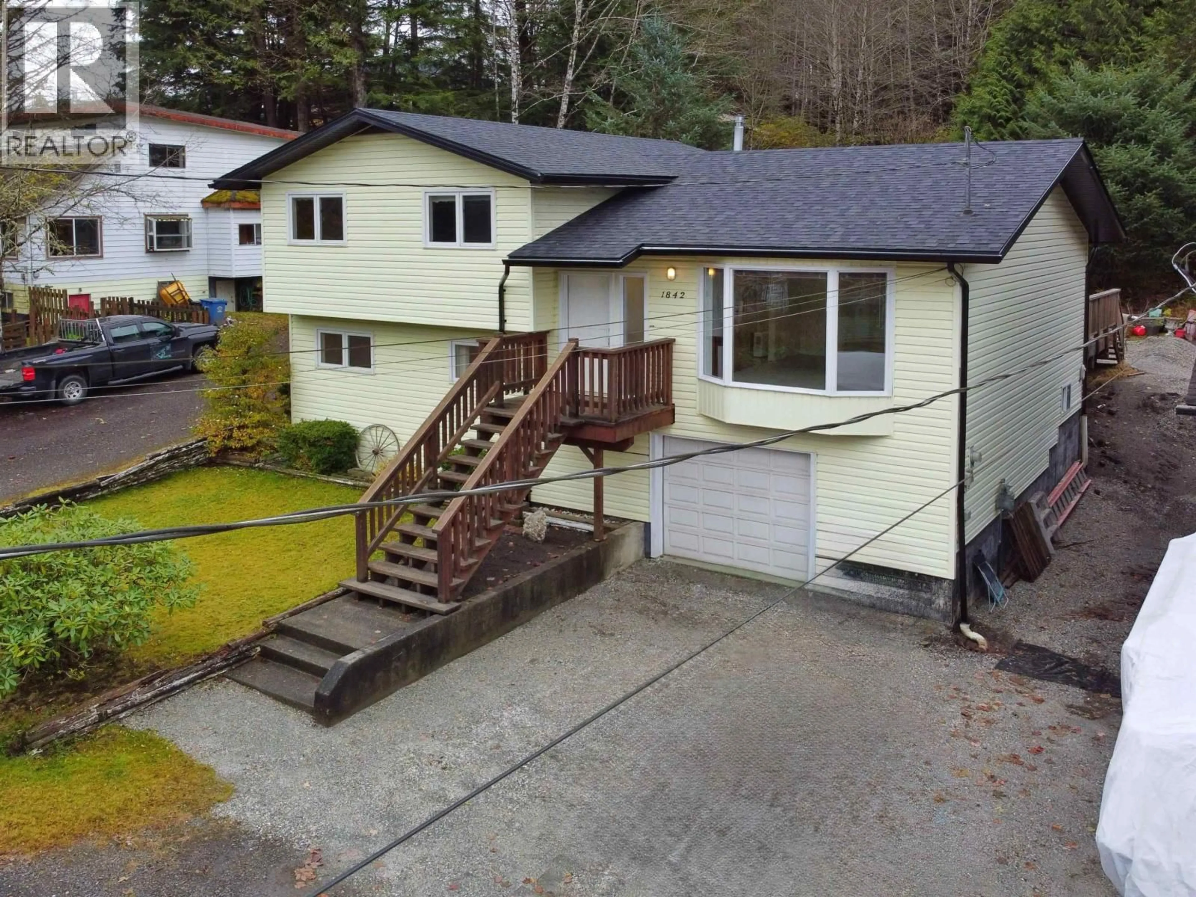 A pic from outside/outdoor area/front of a property/back of a property/a pic from drone, street for 1842 11TH AVENUE, Prince Rupert British Columbia V8J2X7