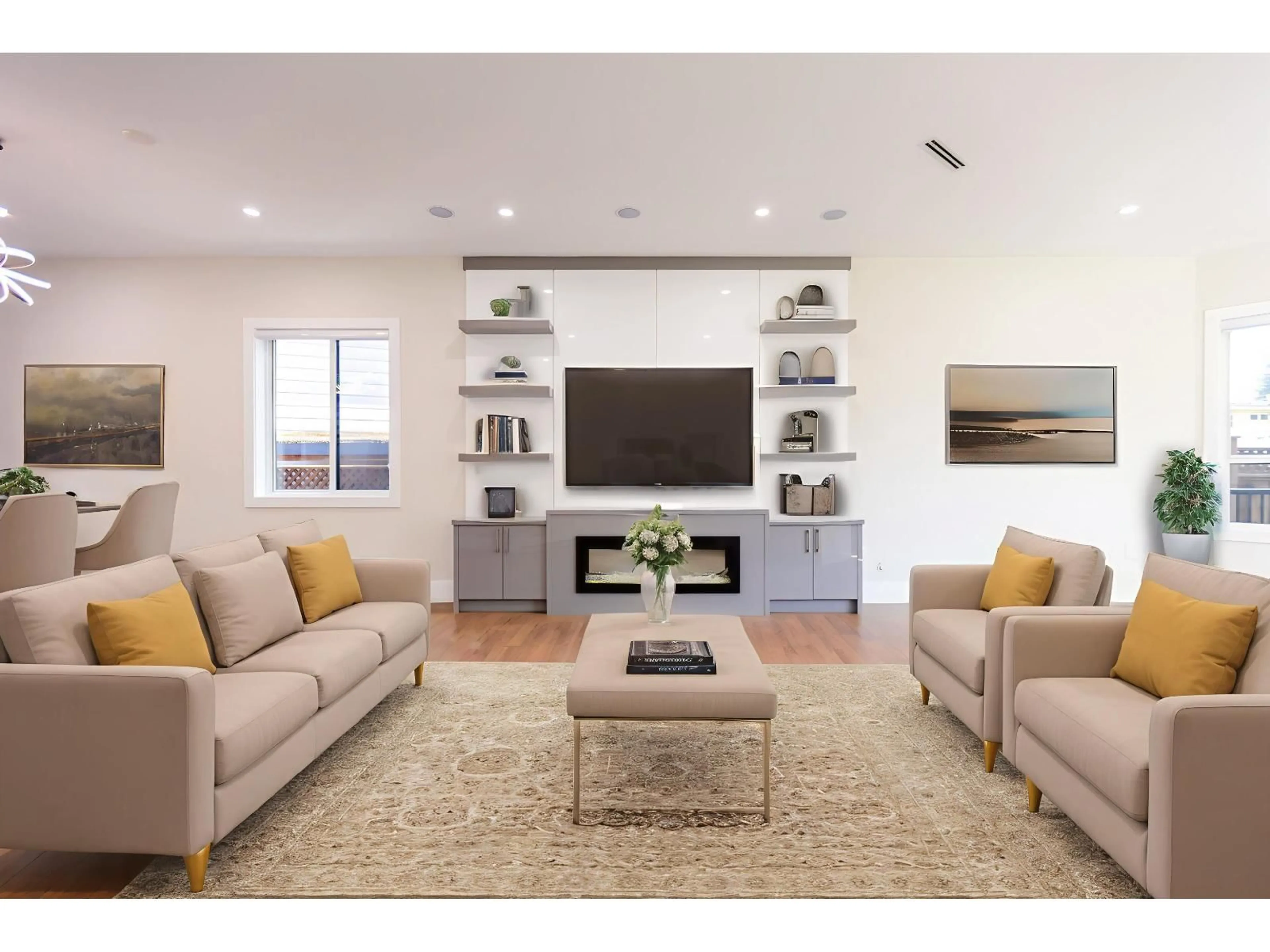 Living room with furniture, unknown for 11668 95A, Delta British Columbia V4C7P6