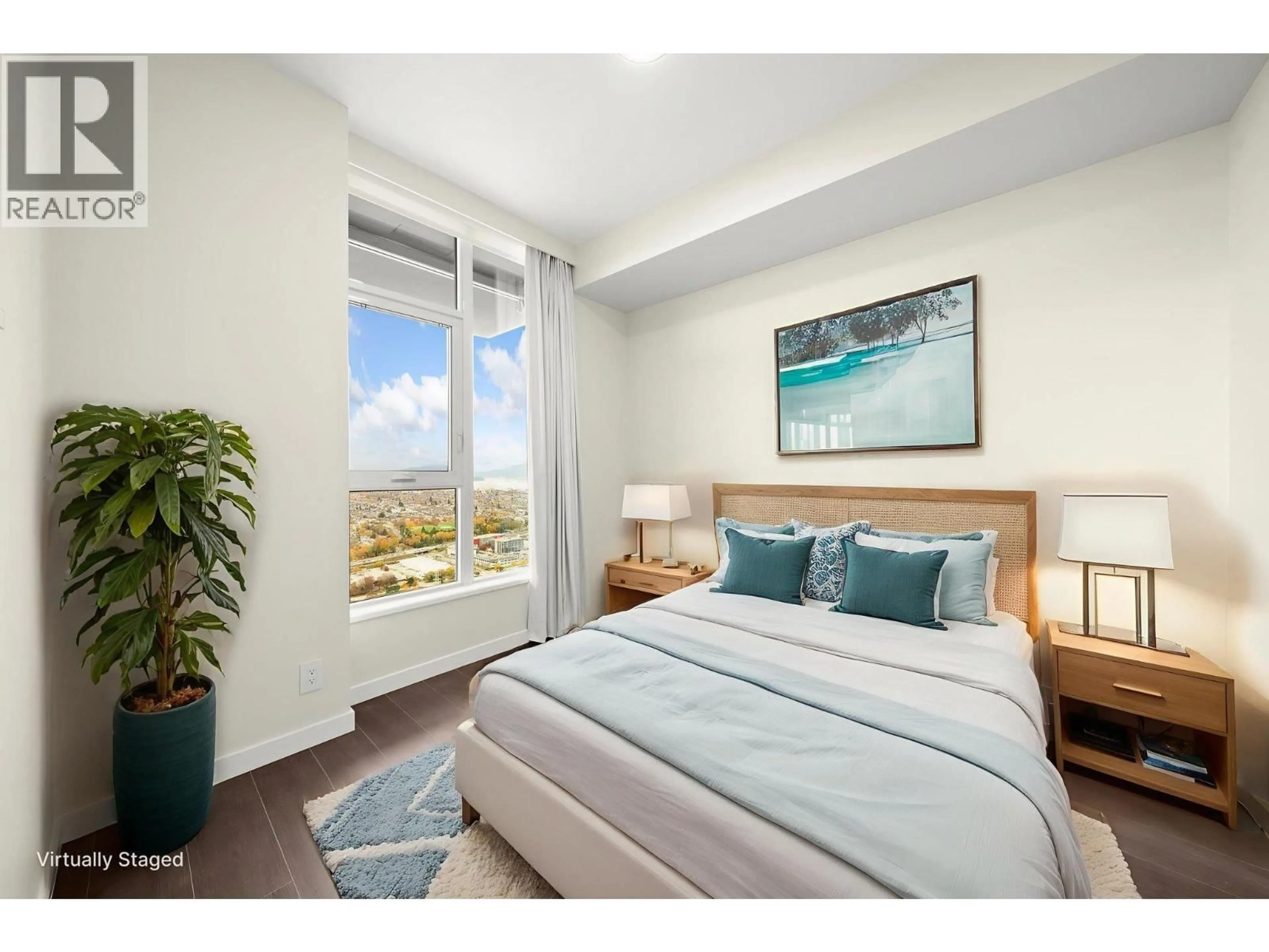 Bedroom with bed, unknown for 5907 - 2108 GILMORE AVENUE, Burnaby British Columbia V5C0N8