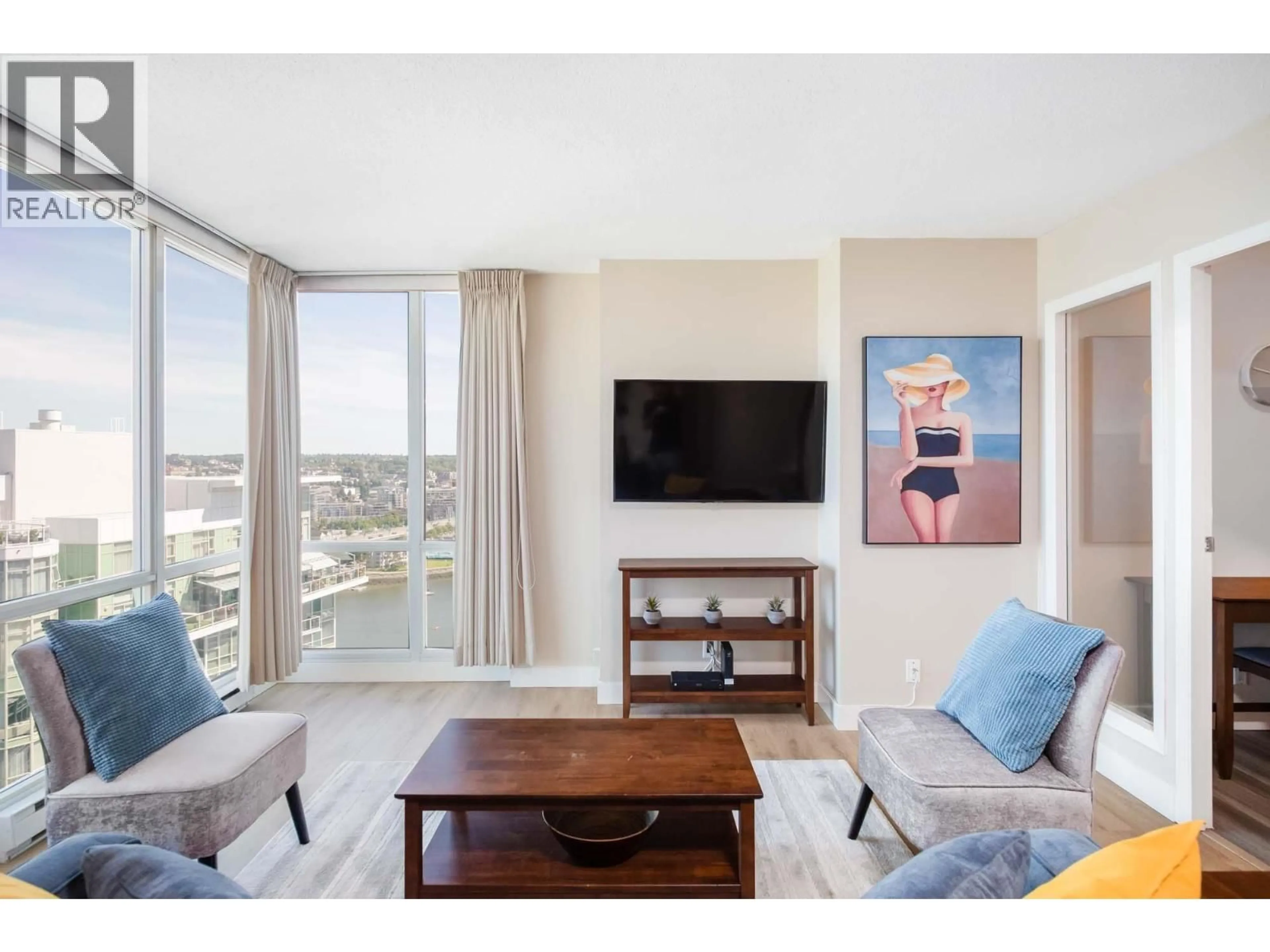 Living room with furniture, unknown for 2907 - 193 AQUARIUS MEWS, Vancouver British Columbia V6Z2Z2