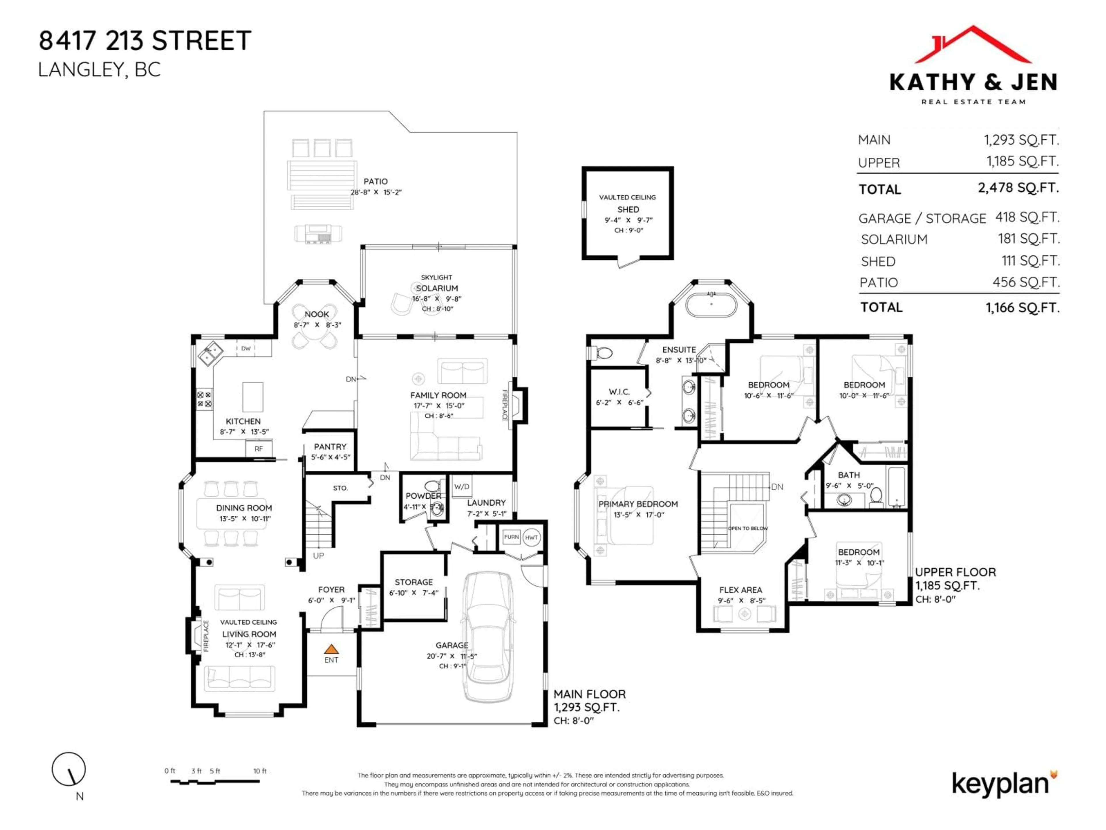 Floor plan for 8417 213 ST, Langley British Columbia V1M2J1