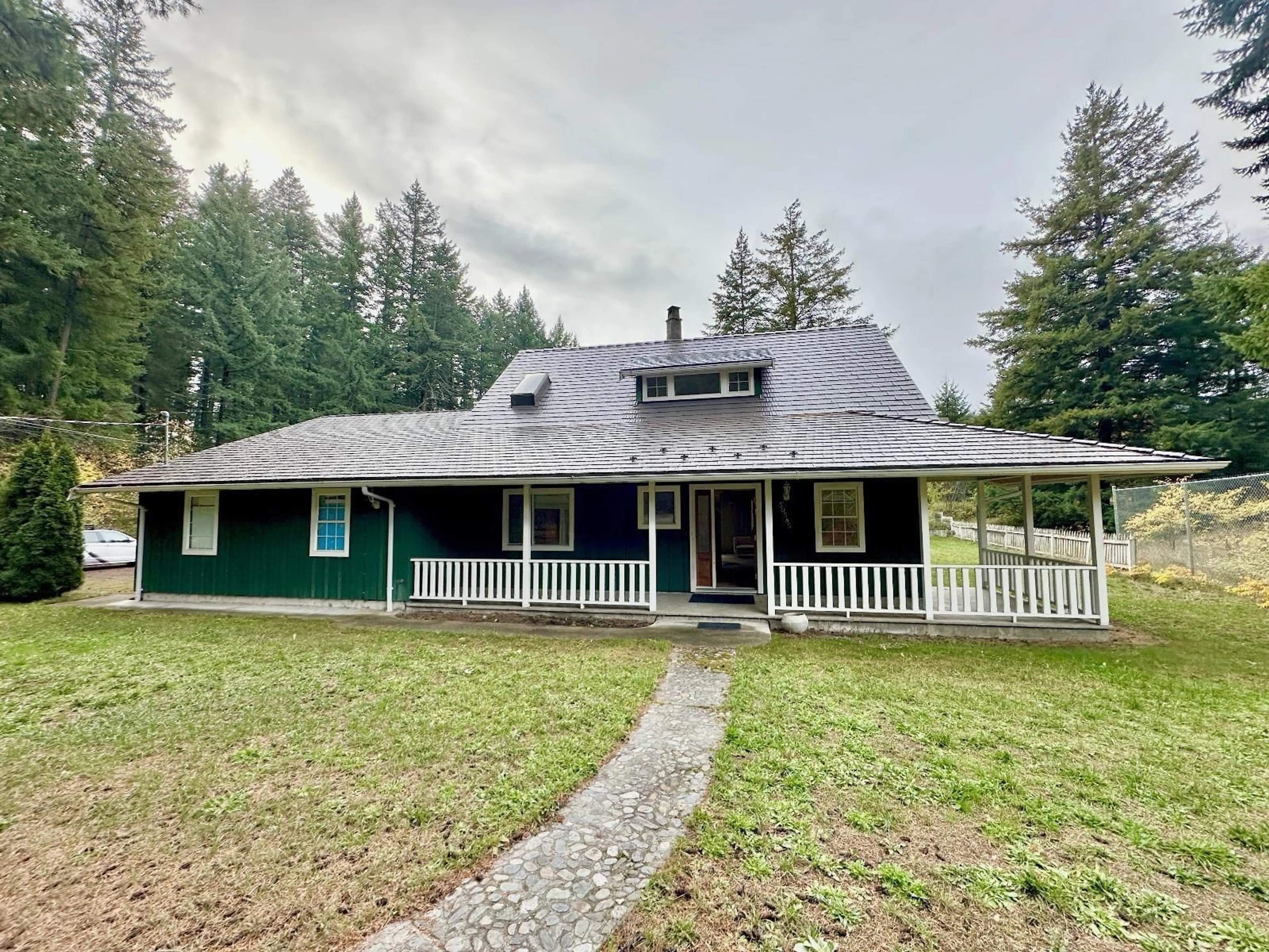 A pic from outside/outdoor area/front of a property/back of a property/a pic from drone, unknown for 50585 SLANZI ROAD, Boston Bar / Lytton British Columbia V0K1C0