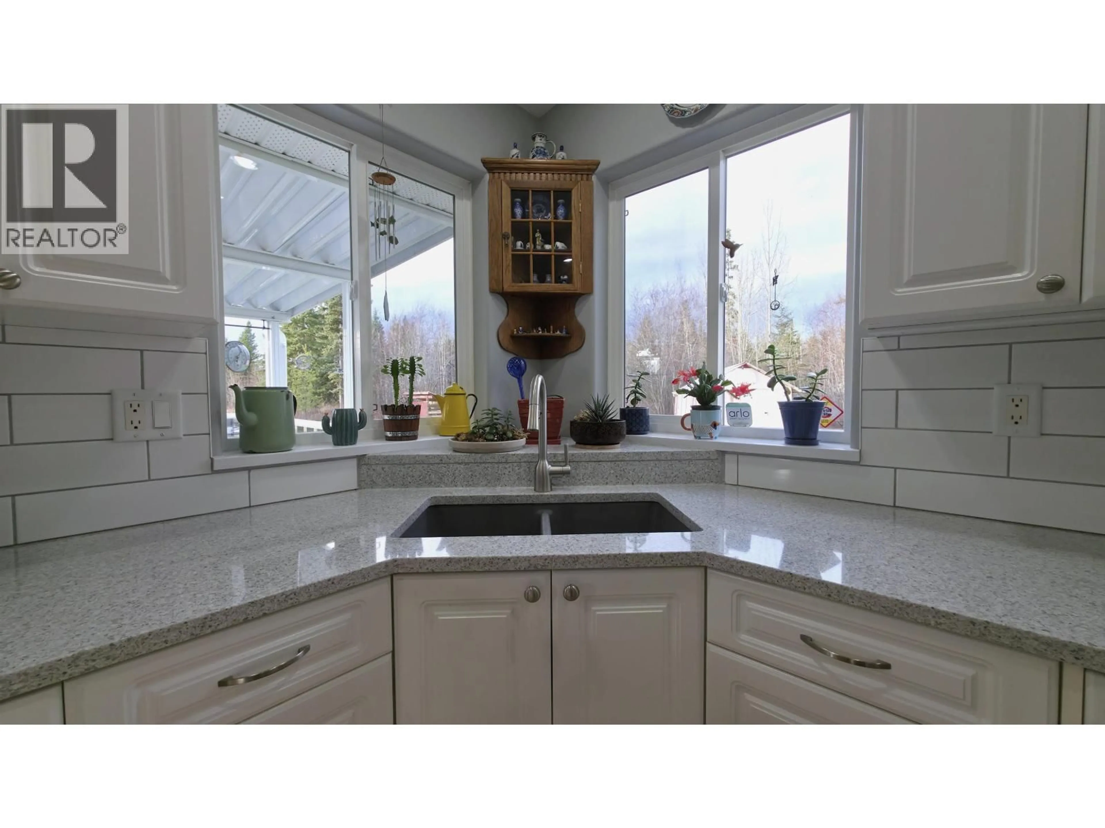 Contemporary kitchen, ceramic/tile floor for 8125 SUNHILL ROAD, Prince George British Columbia V2N6E8