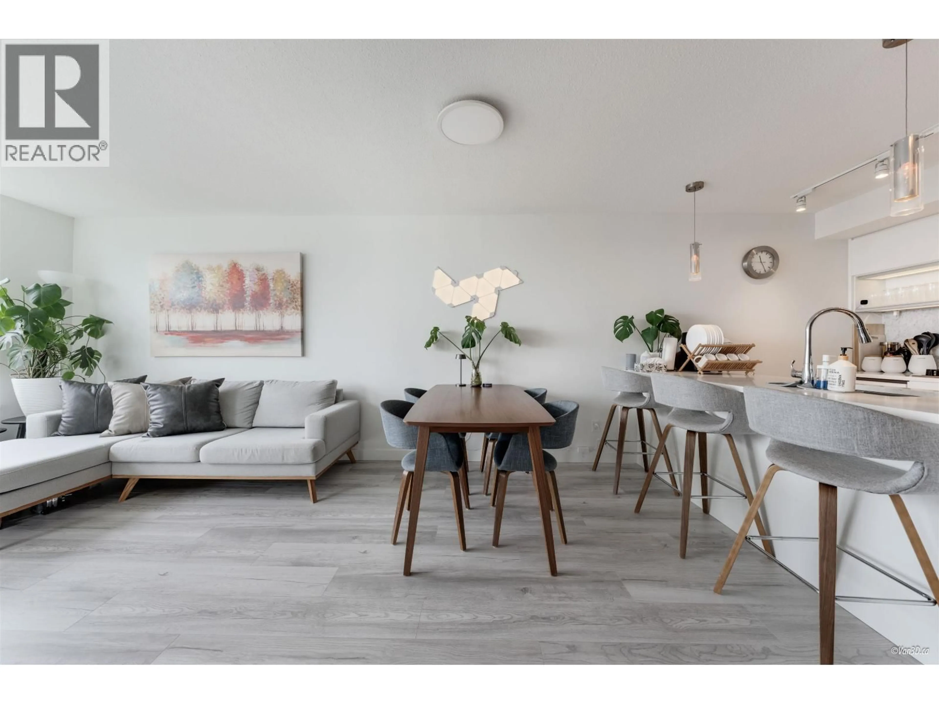 Living room with furniture, wood/laminate floor for 1703 - 3233 KETCHESON ROAD, Richmond British Columbia V6X0R3