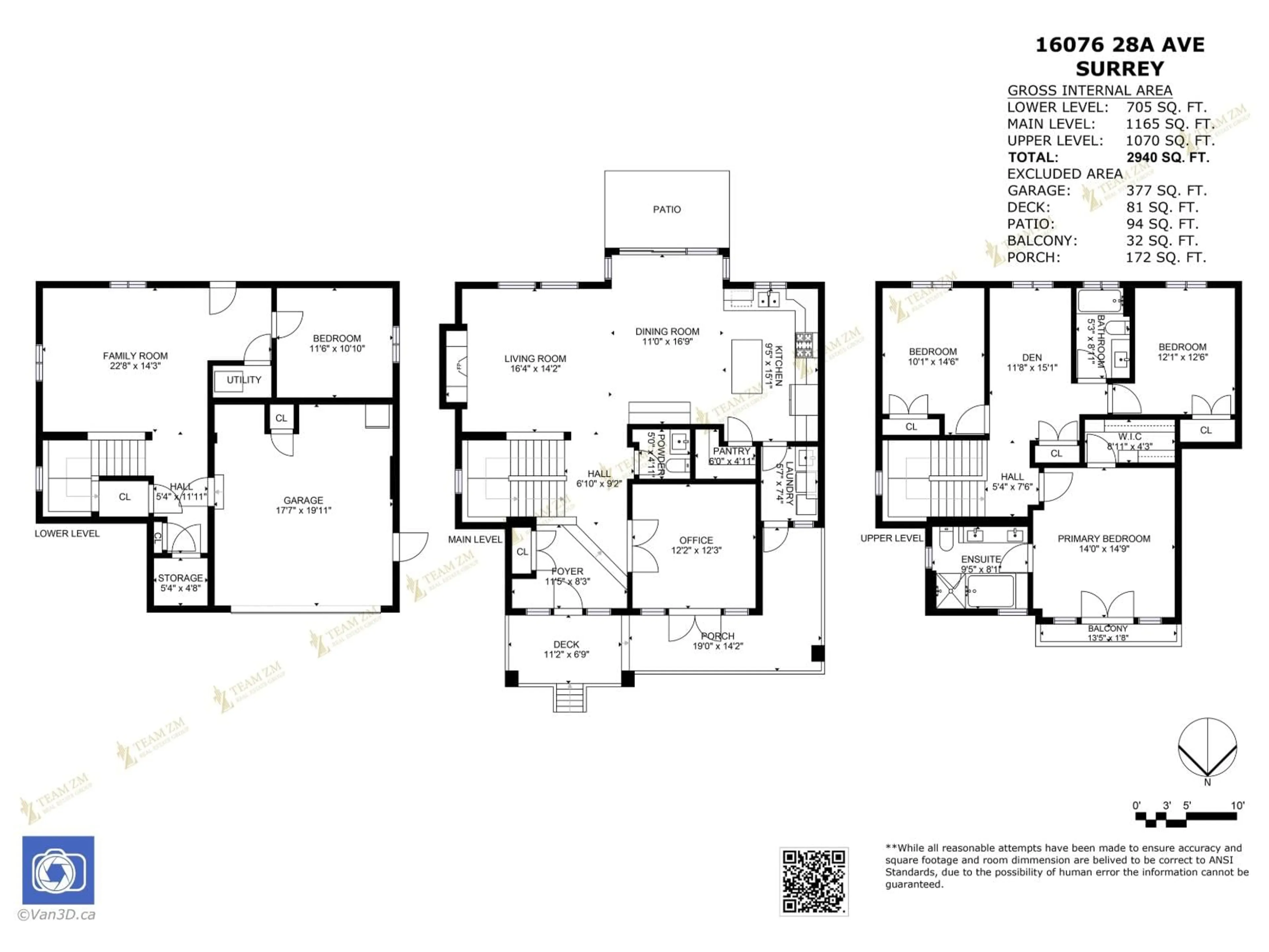 Floor plan for 16076 28A AVENUE, Surrey British Columbia V3Z3Y6