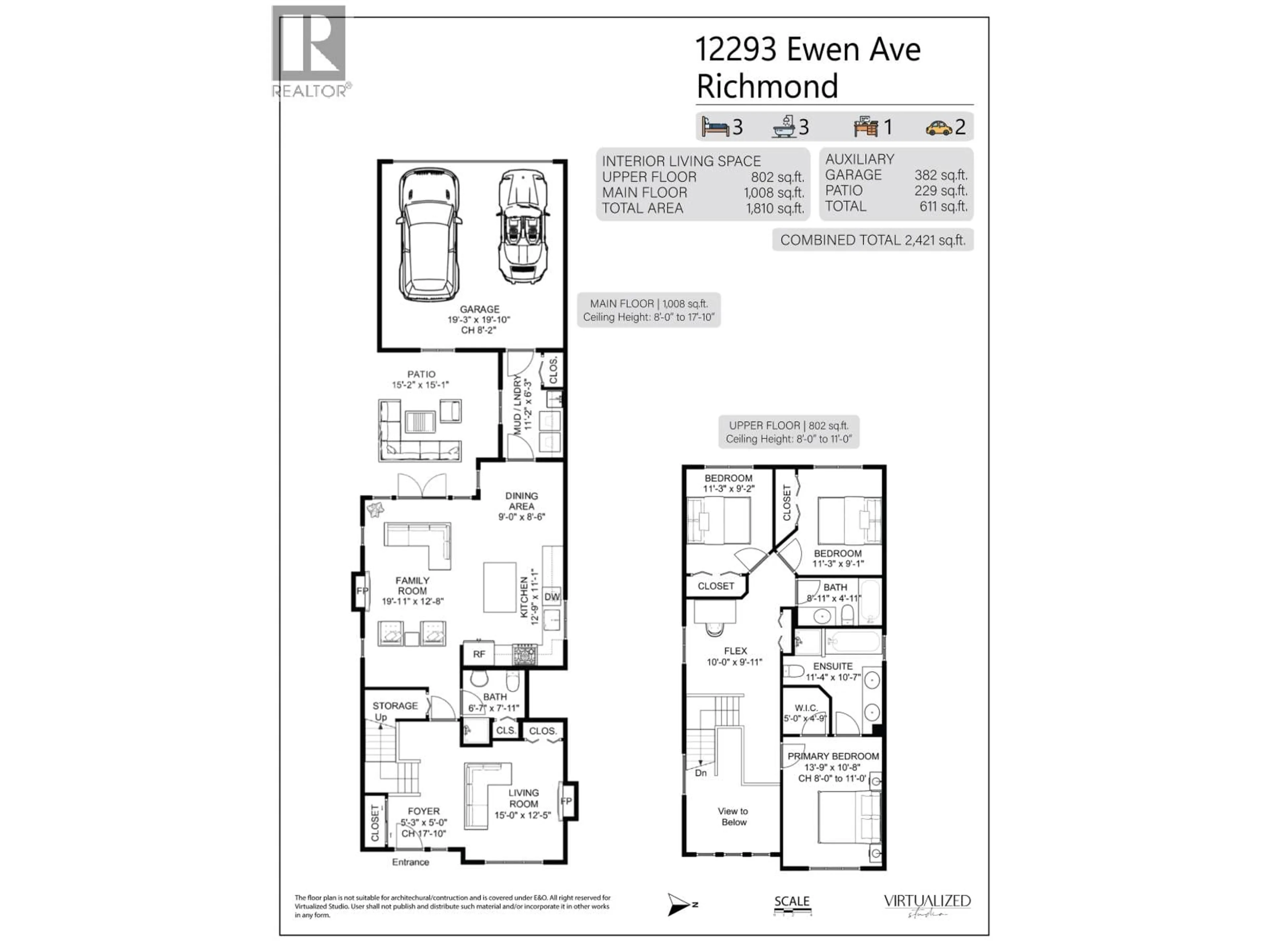 Floor plan for 12293 EWEN AVENUE, Richmond British Columbia V7E6S8