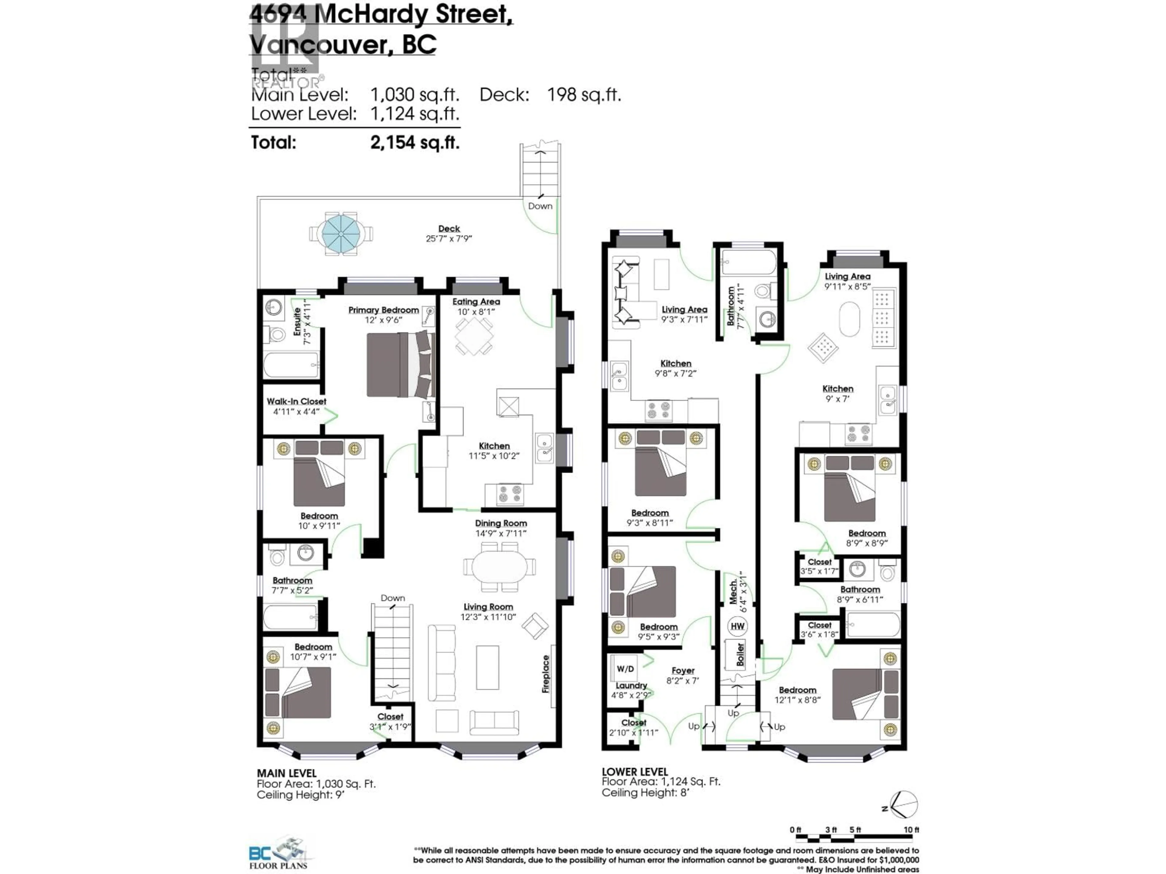 Floor plan for 4694 MCHARDY STREET, Vancouver British Columbia V5R4C3