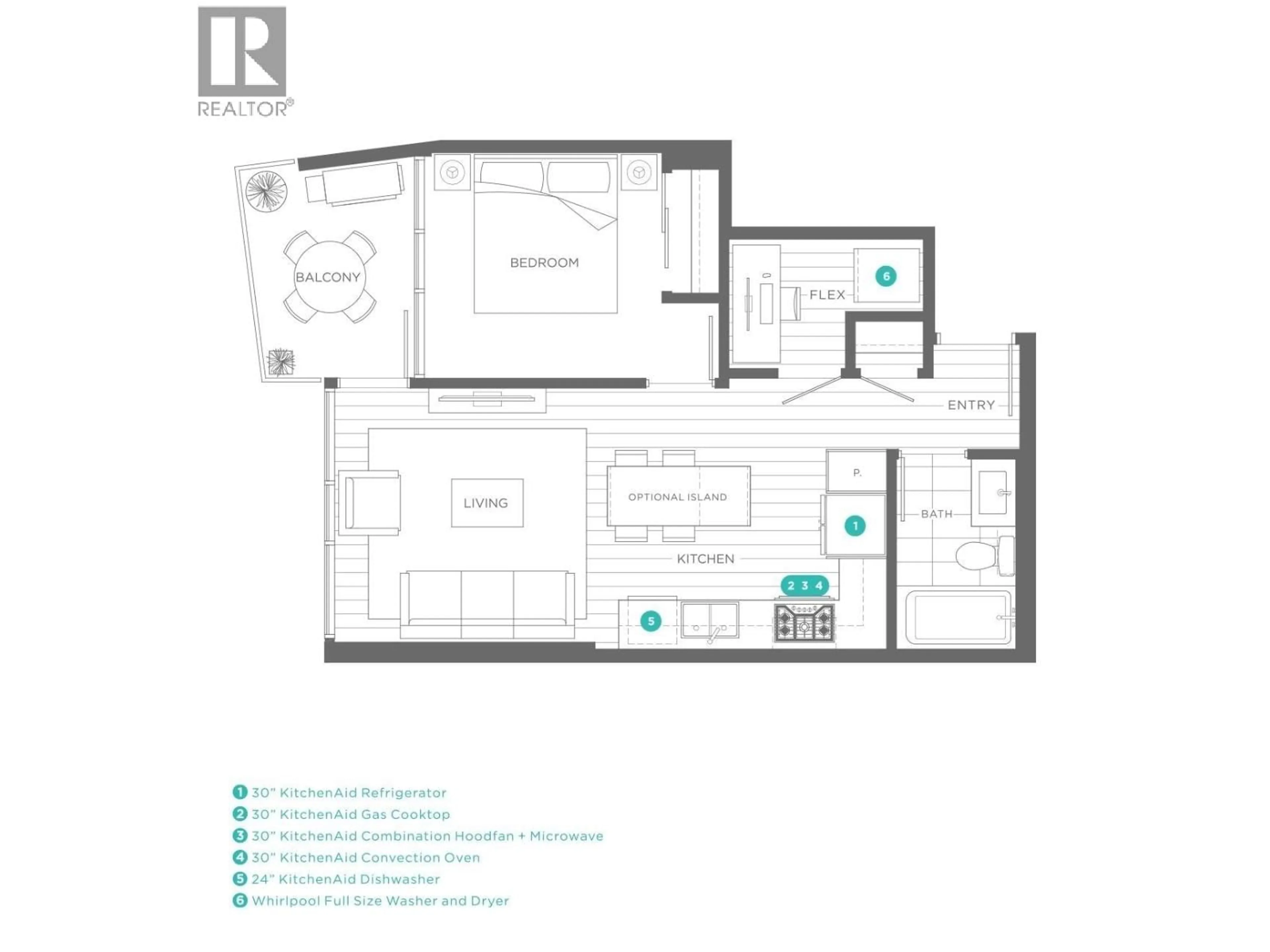 Floor plan for 2301 - 530 WHITING WAY, Coquitlam British Columbia V3J0J4