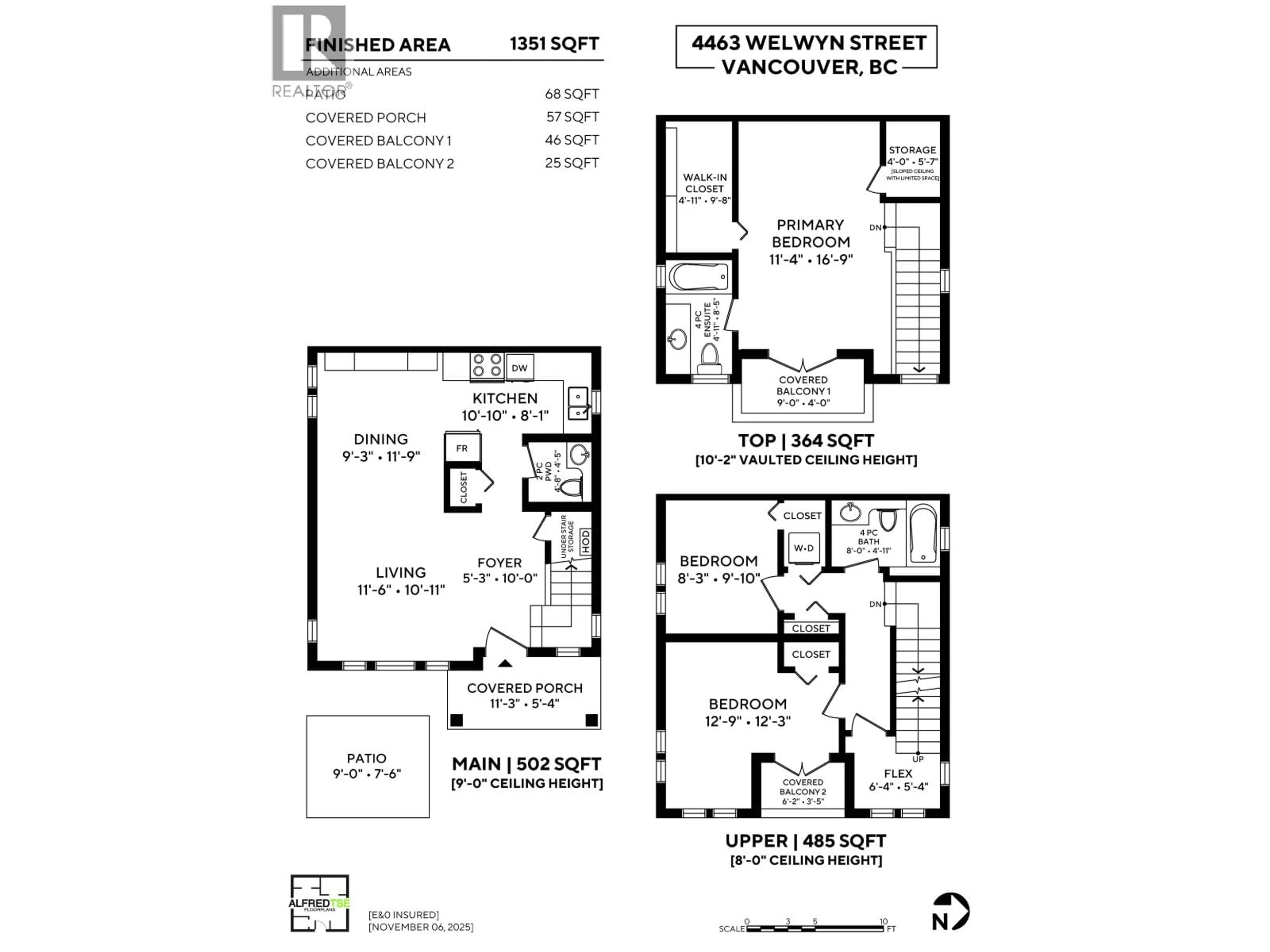 Floor plan for 4463 WELWYN STREET, Vancouver British Columbia V5N3Z3