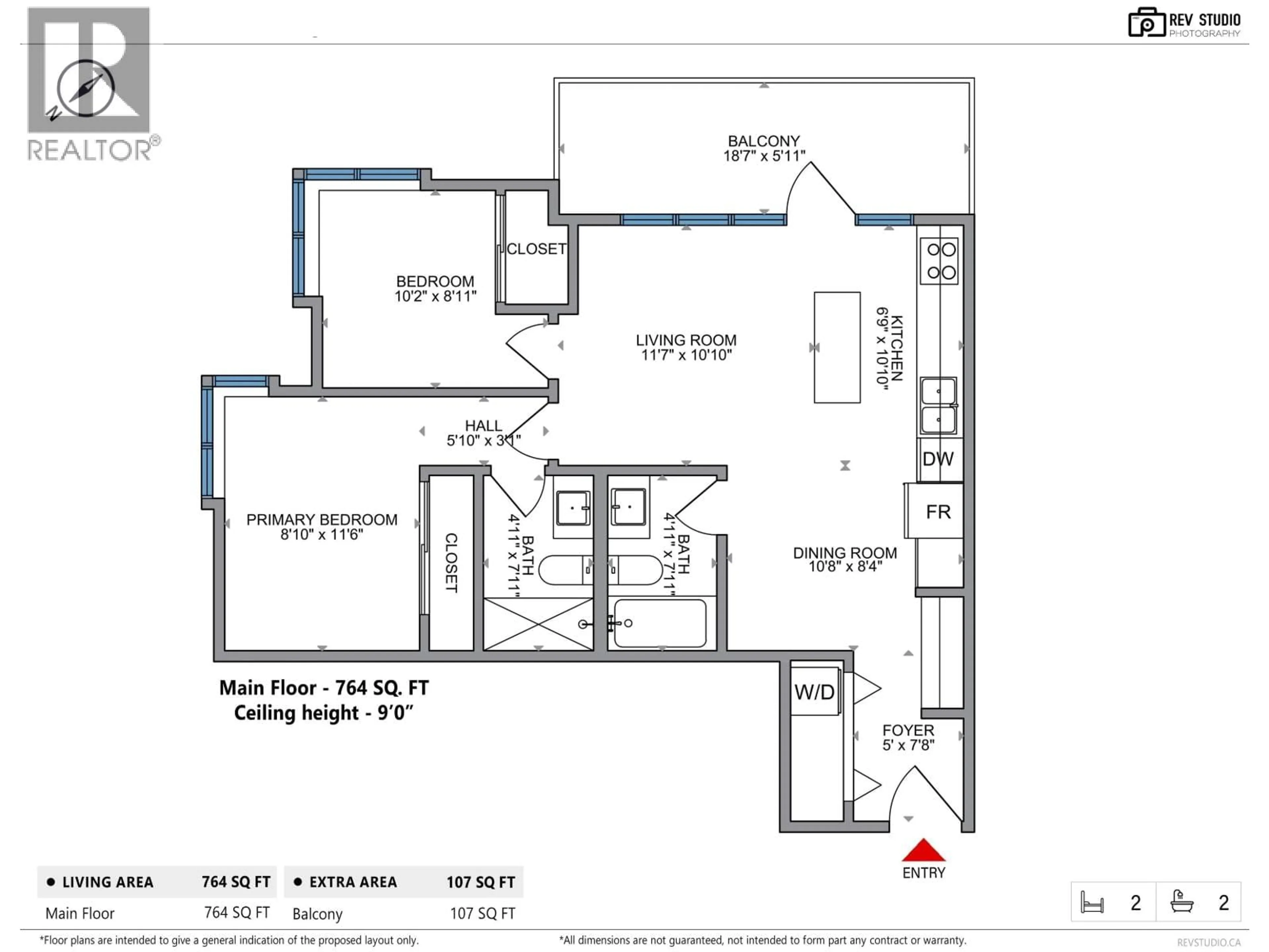 Floor plan for 508 - 691 NORTH ROAD, Coquitlam British Columbia V3J0H9